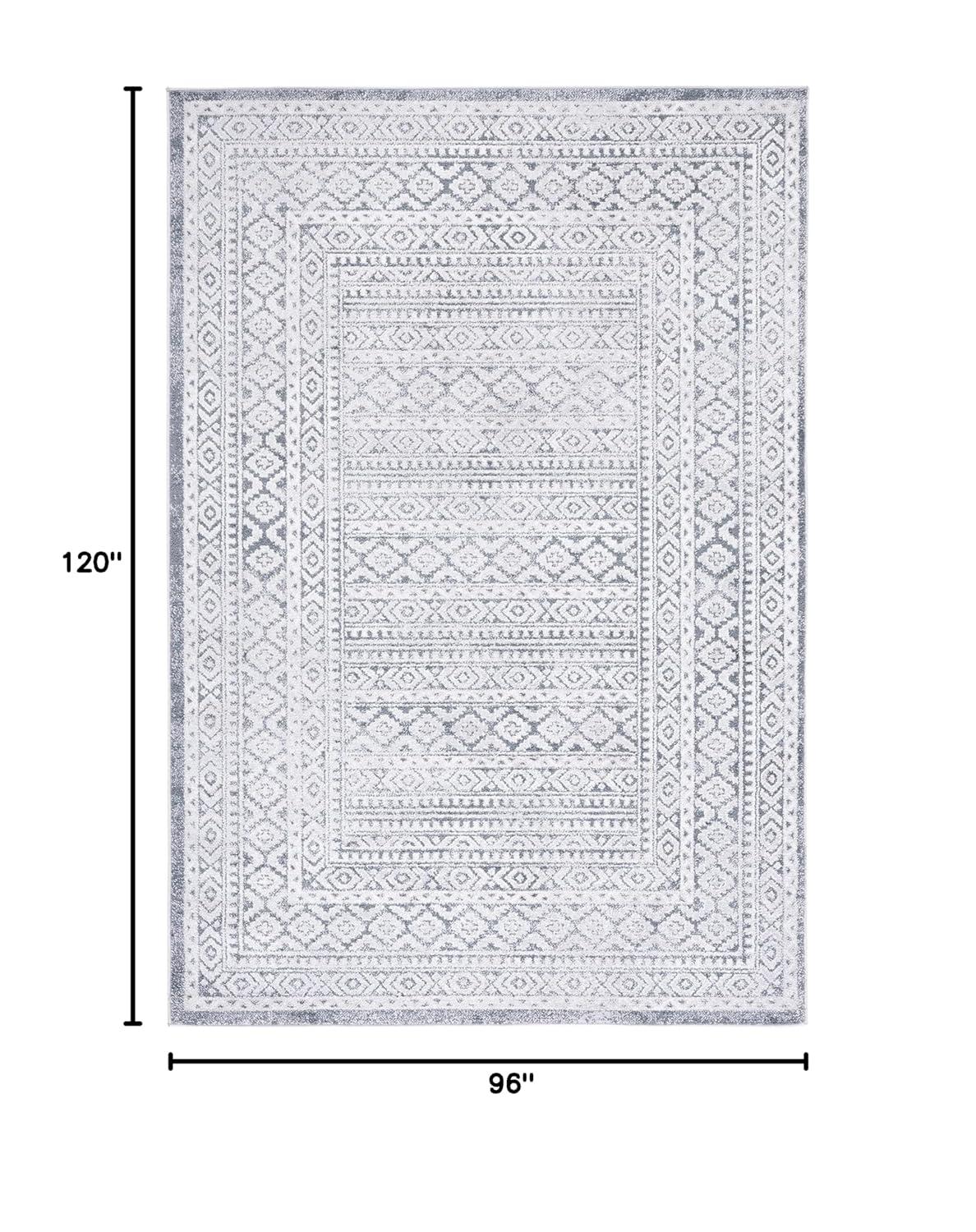 Toscana TOS658 Power Loomed Area Rug - Grey/Ivory - 8'x10' - Safavieh.