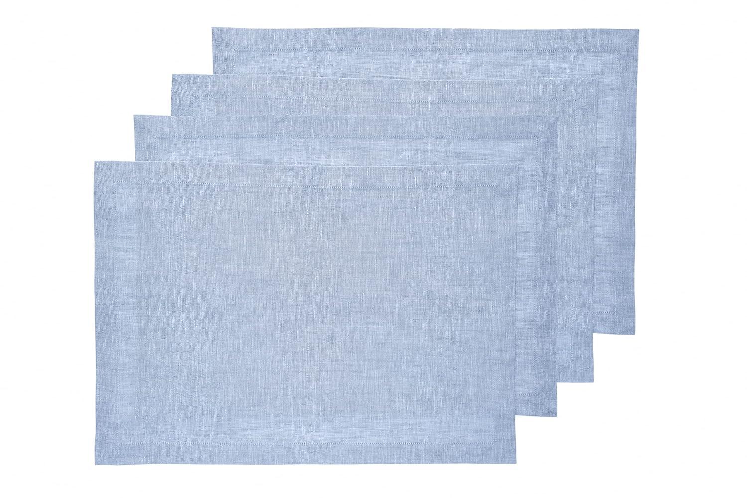 Solino Home Milan - 100% Pure Linen Placemats (Set of 4)