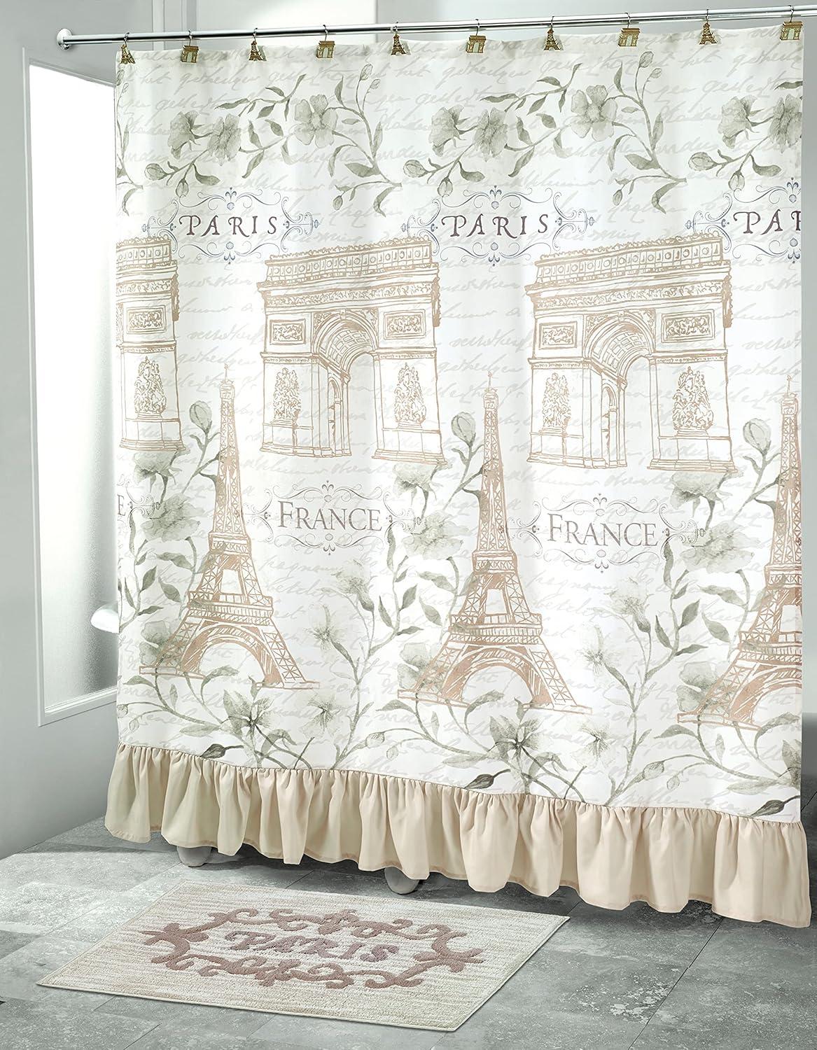 Paris Botanique Floral Shower Curtain