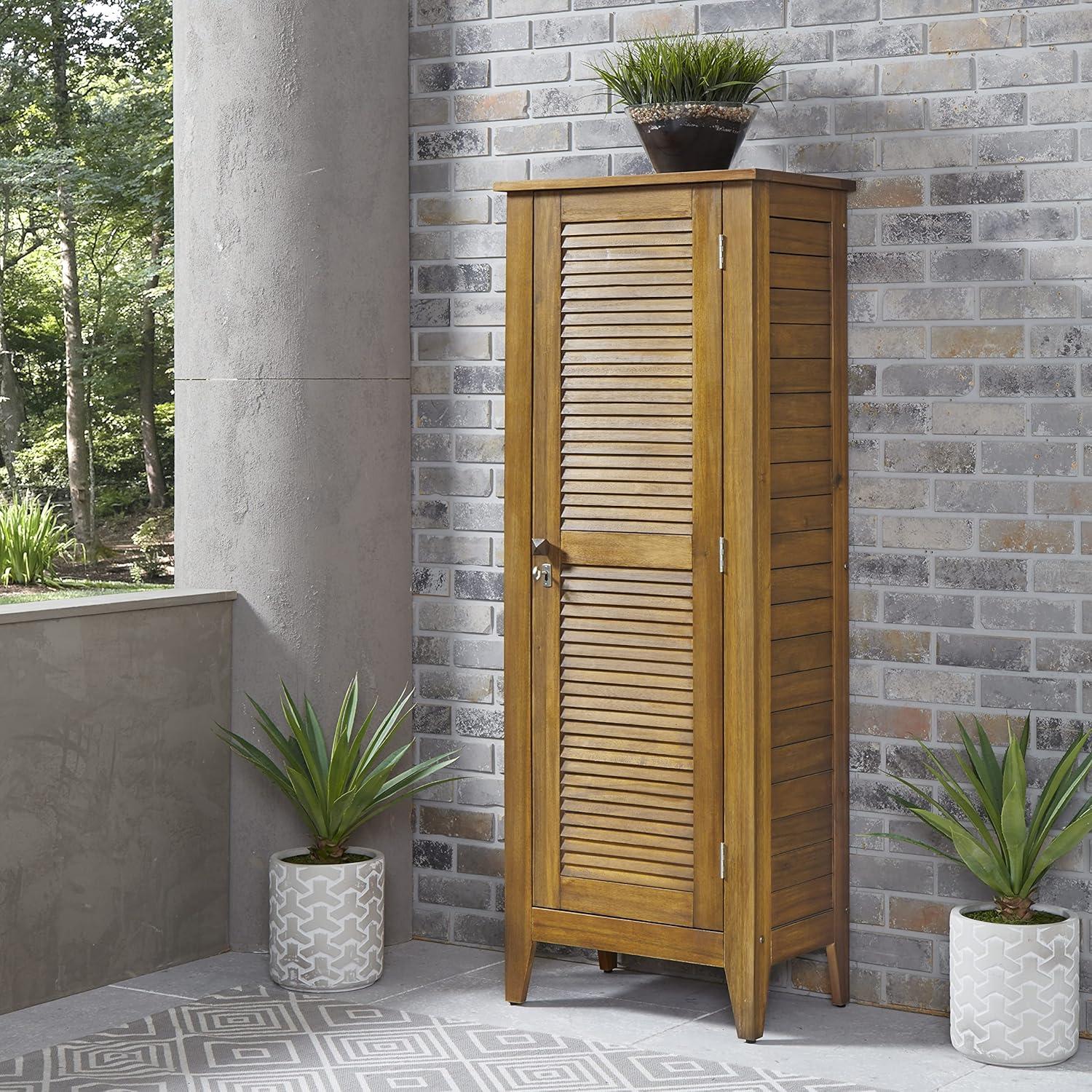 Homestyles Maho Brown Wood Storage Cabinet