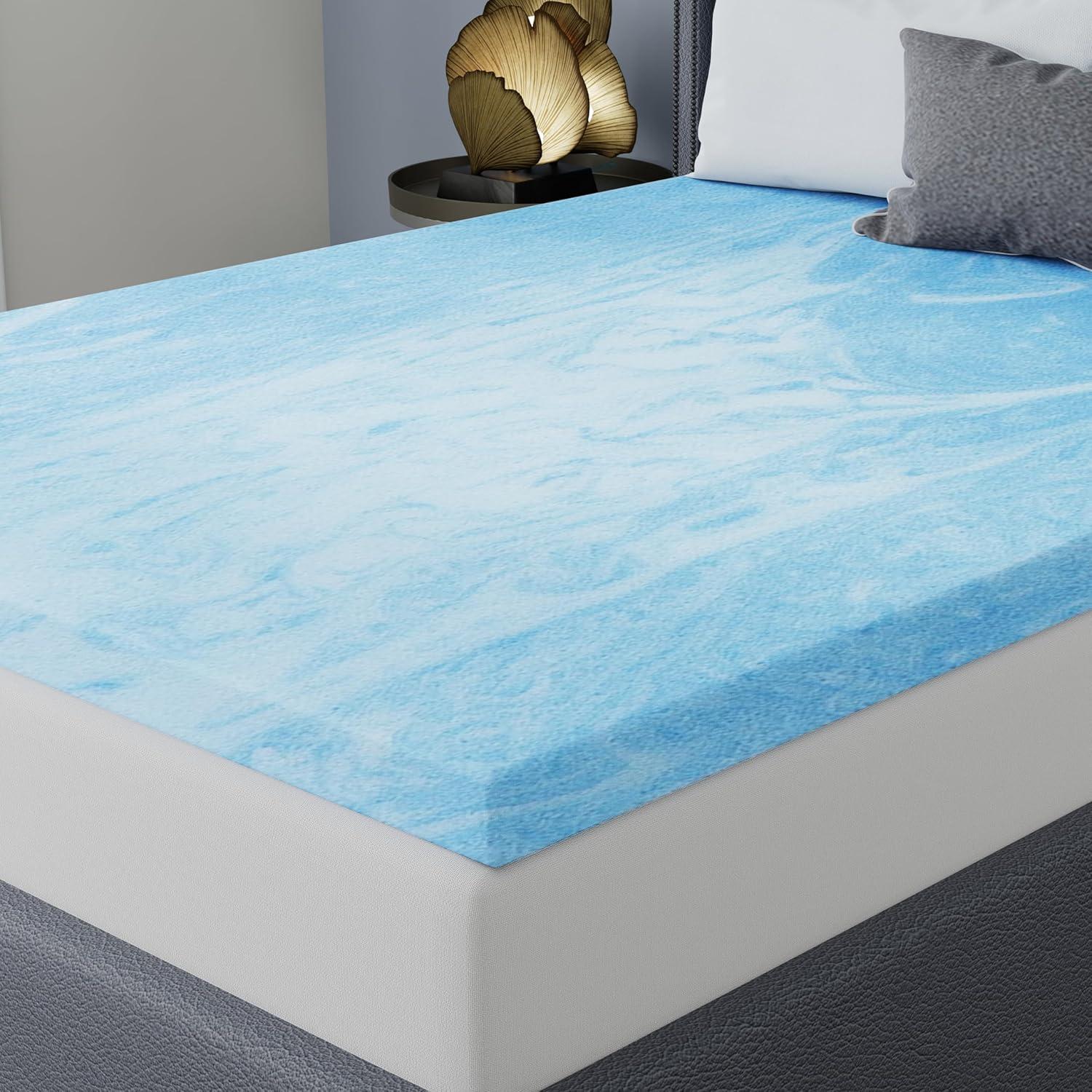 Vibe 3” Gel Swirl Memory Foam Mattress Topper