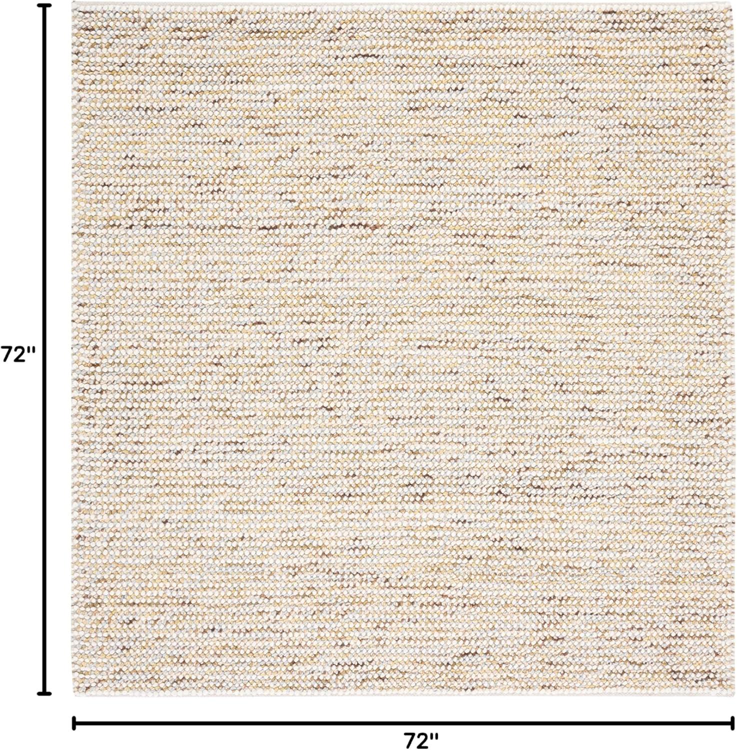 Latitude Run® Vermont Hand Woven Wool Solid Color Rug