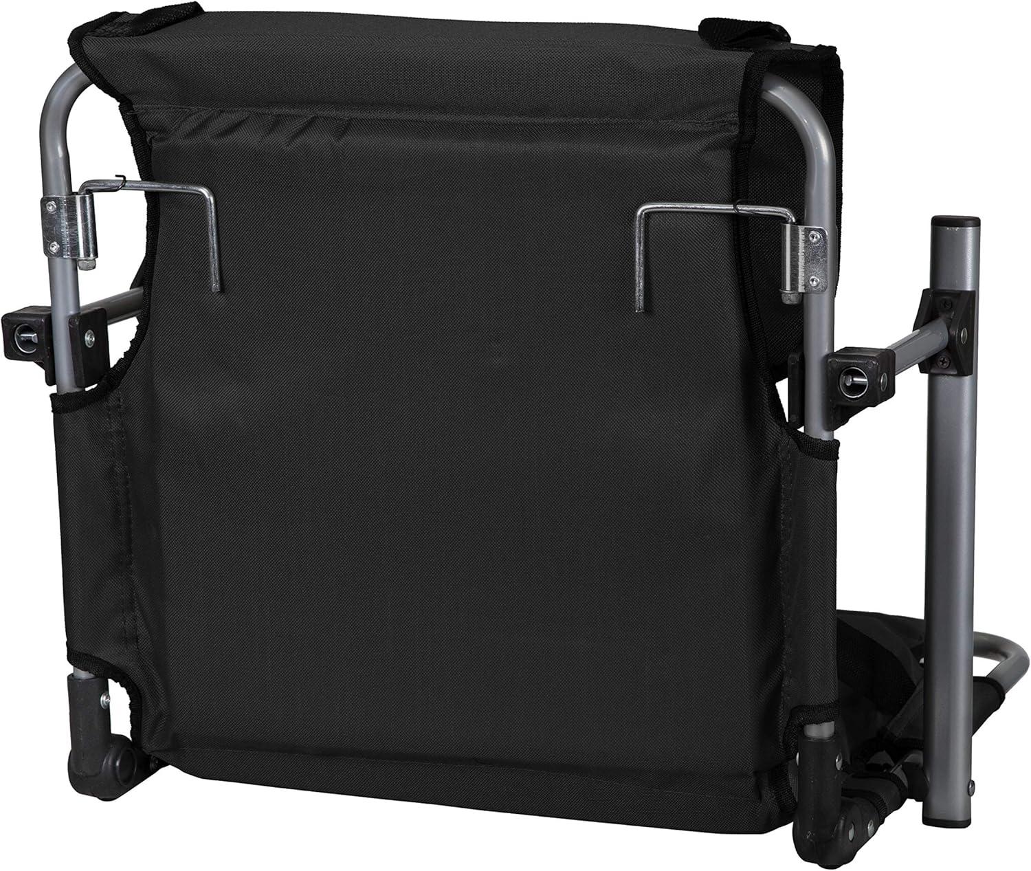 Stansport Folding Stadium Seat With Arms Black/Ten