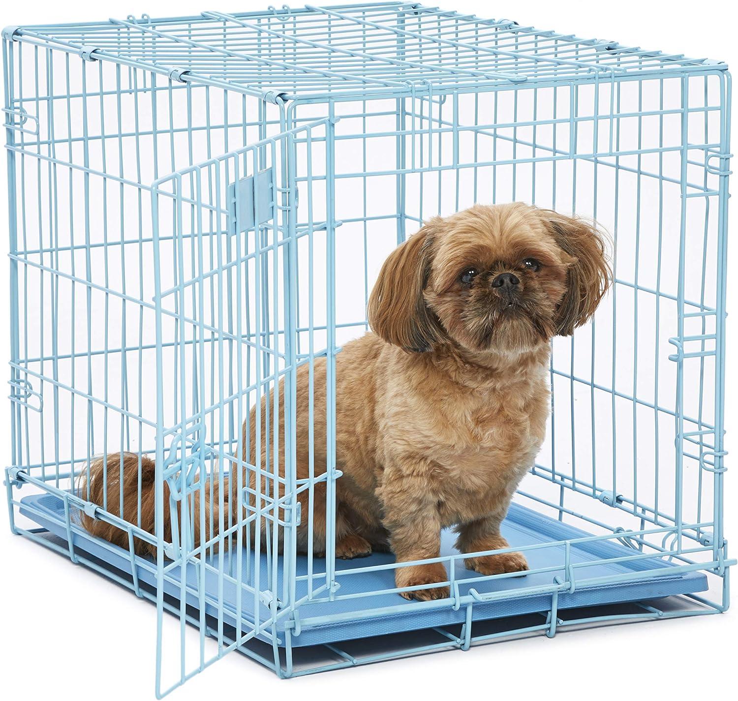 Midwest Homes For Pets MidWest Homes for Pets Folding Metal Dog Crate with Divider Panel & Leak Proof Tray