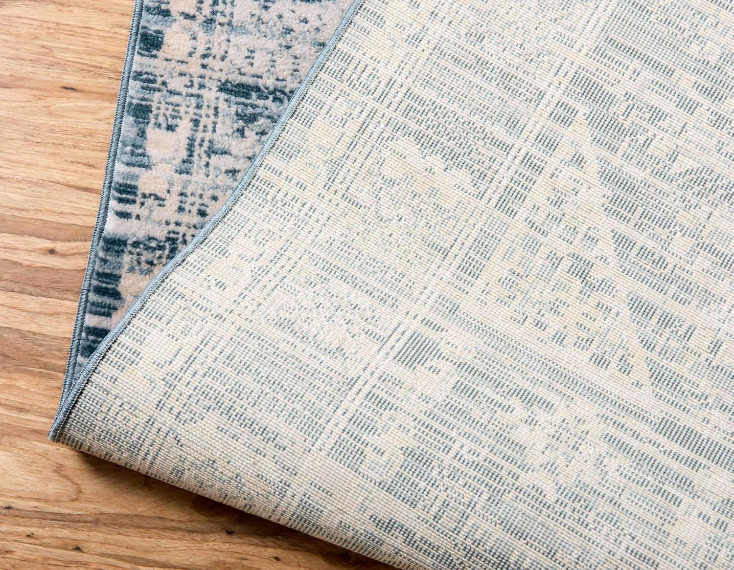 Unique Loom Paris Collection Area Rug - Louisa (7' 1" x 10' Rectangle Dark Gray/Beige)