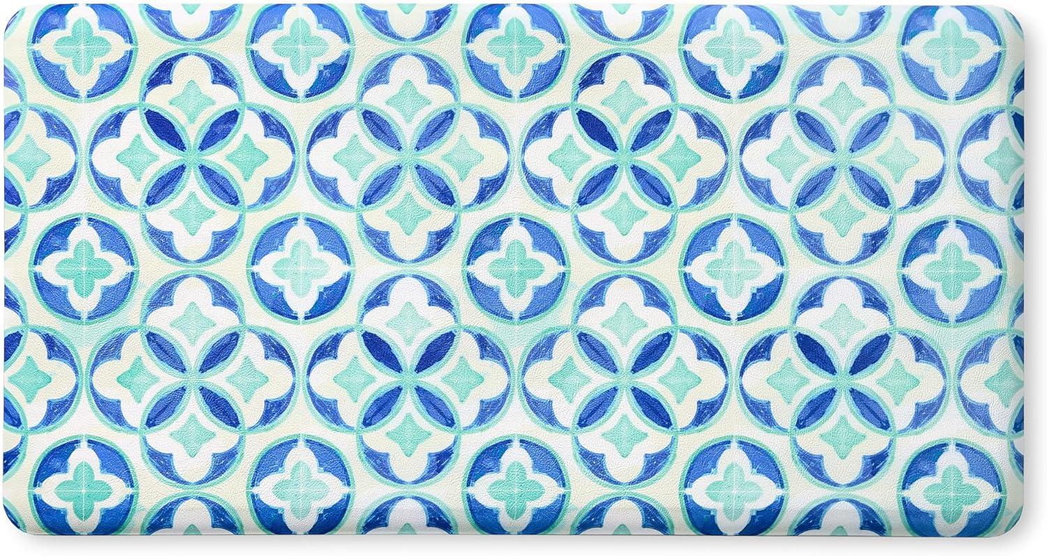 Fiesta FIESTA Mali Tiles Geo Trellis Anti-Fatigue Comfort Non-Slip Kitchen Runner Mat