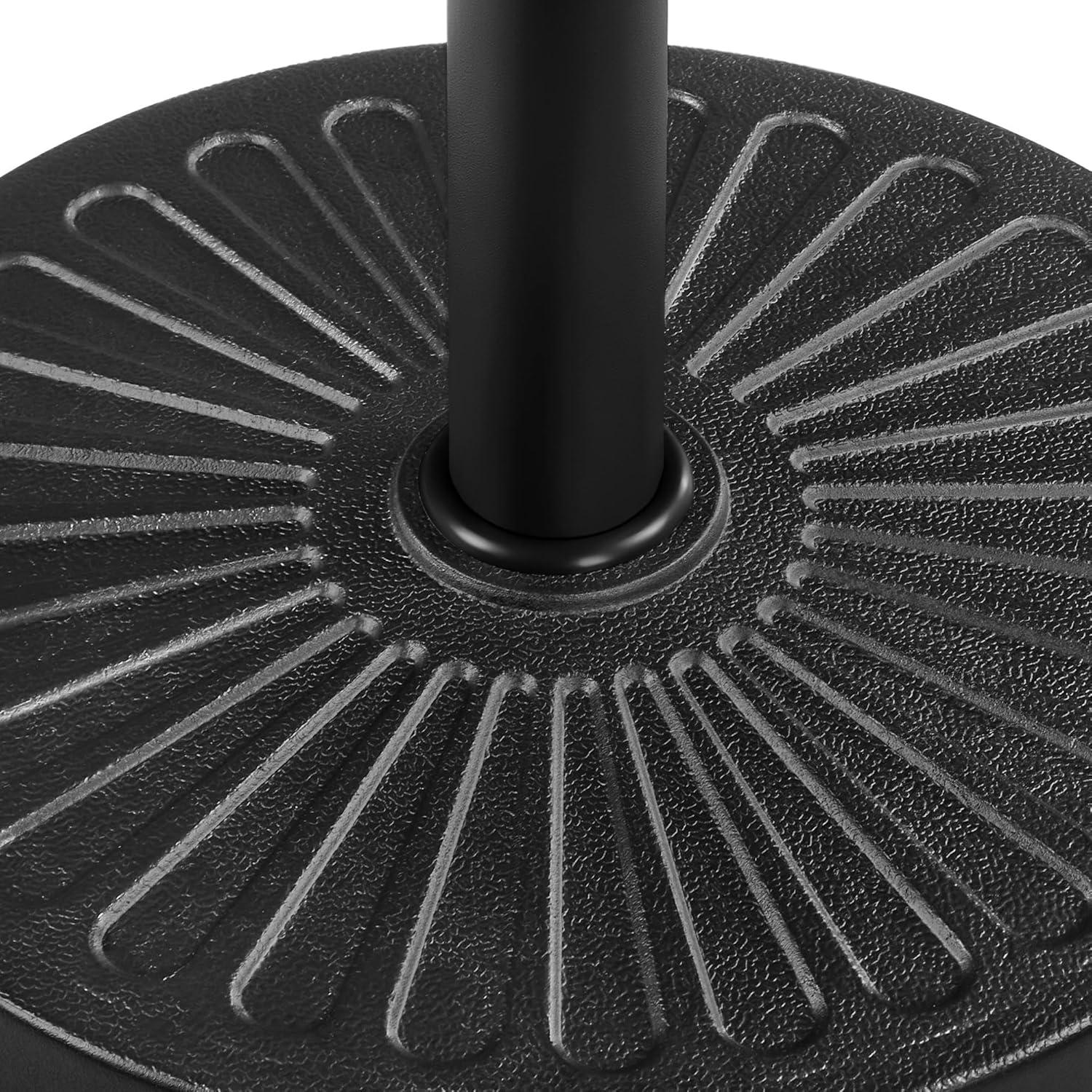Yaheetech Outdoor Patio Market Umbrella Base Stand, Black