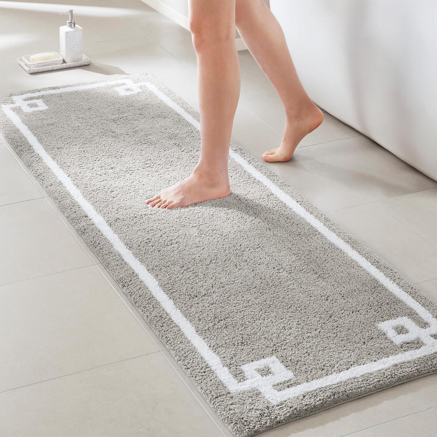 Madison Park Evan 100% Cotton Tufted Bath Rug with Non-Slip Backing