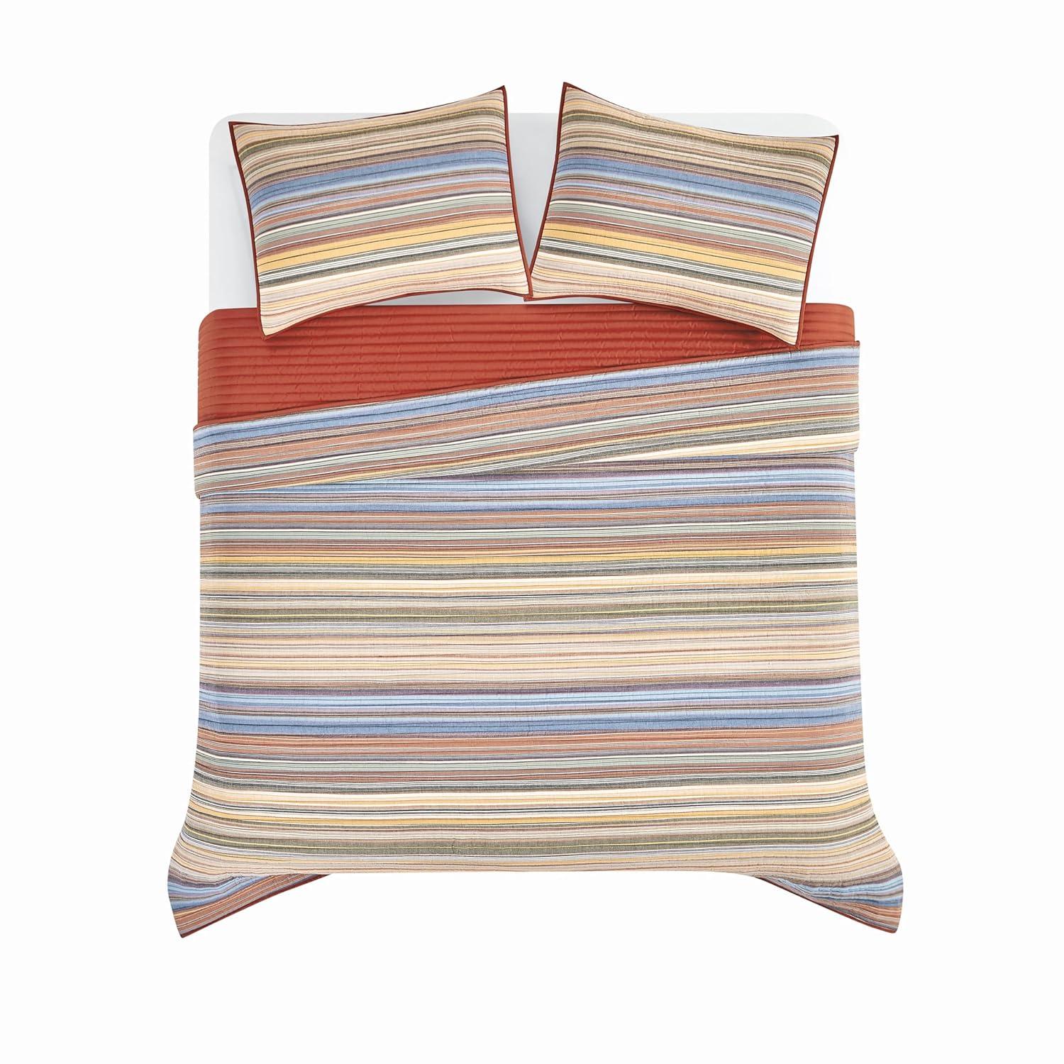 Oceanfront Resort Oceanfront Resort Naples Yarn Dye Stripe Quilt Set