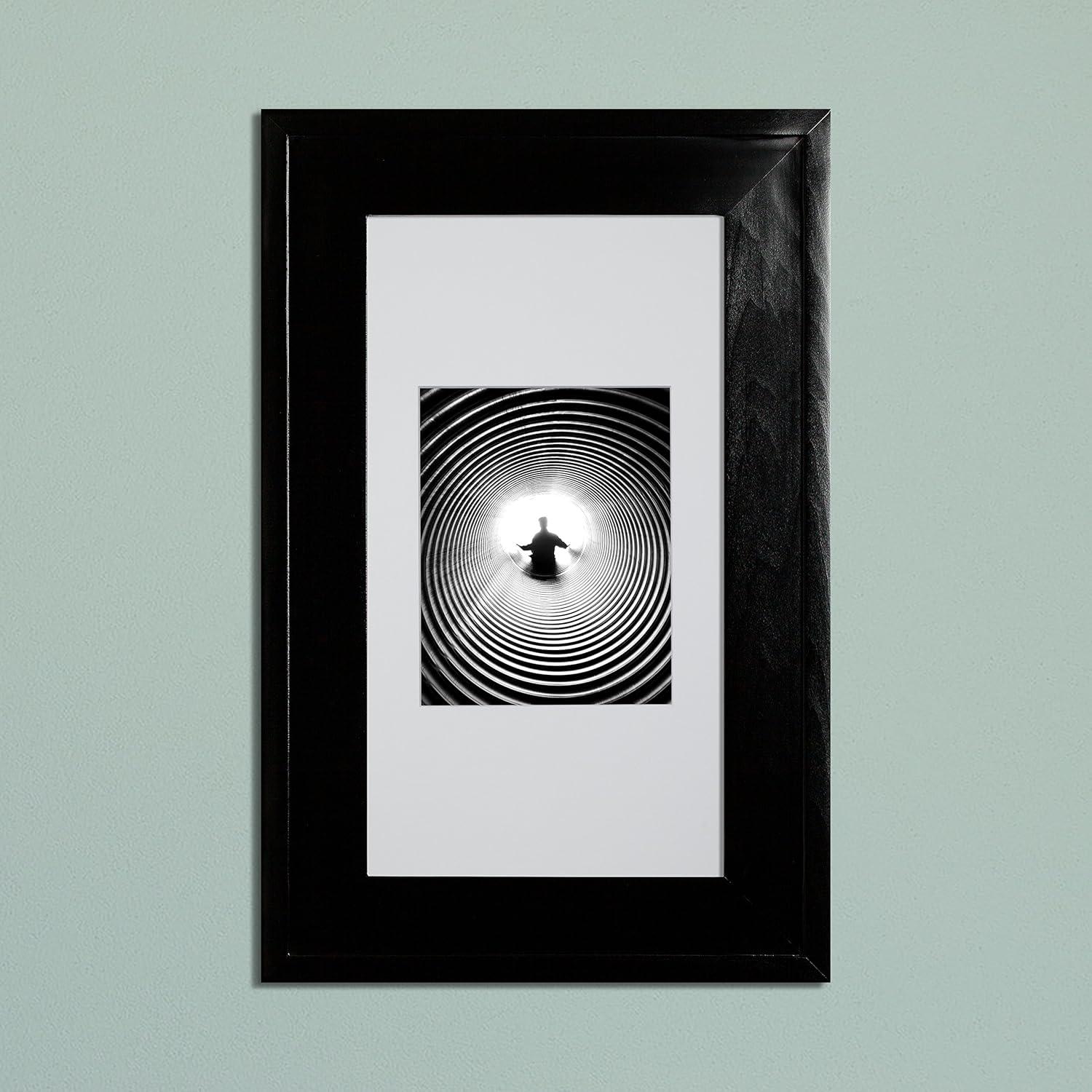 Fox Hollow Furnishings 103BL2-CW Recessed Picture Frame Door Medicine Cabinet with 3 Adjustable Shelves