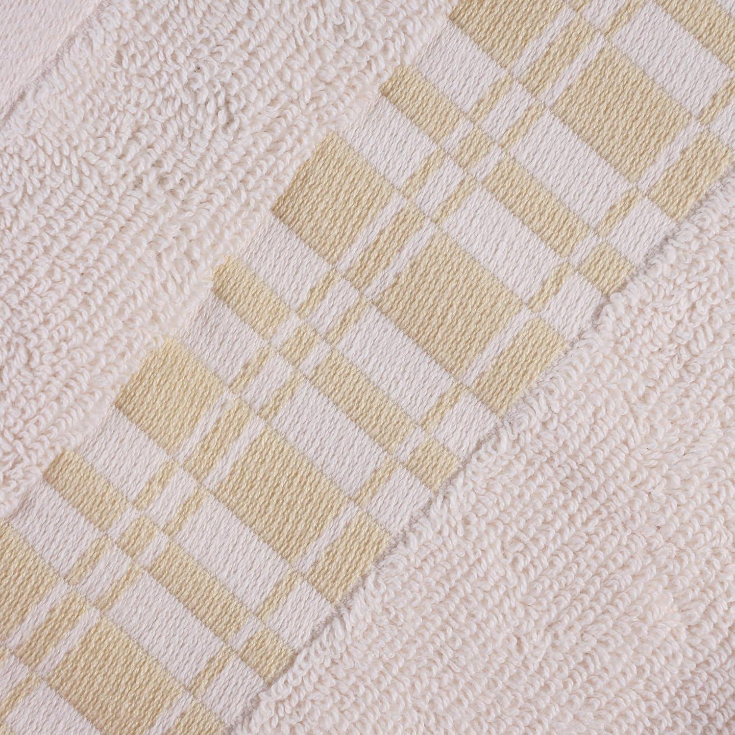 Aura Cotton 4-Piece Ultra-Absorbent Bath Towel Set in Ivory