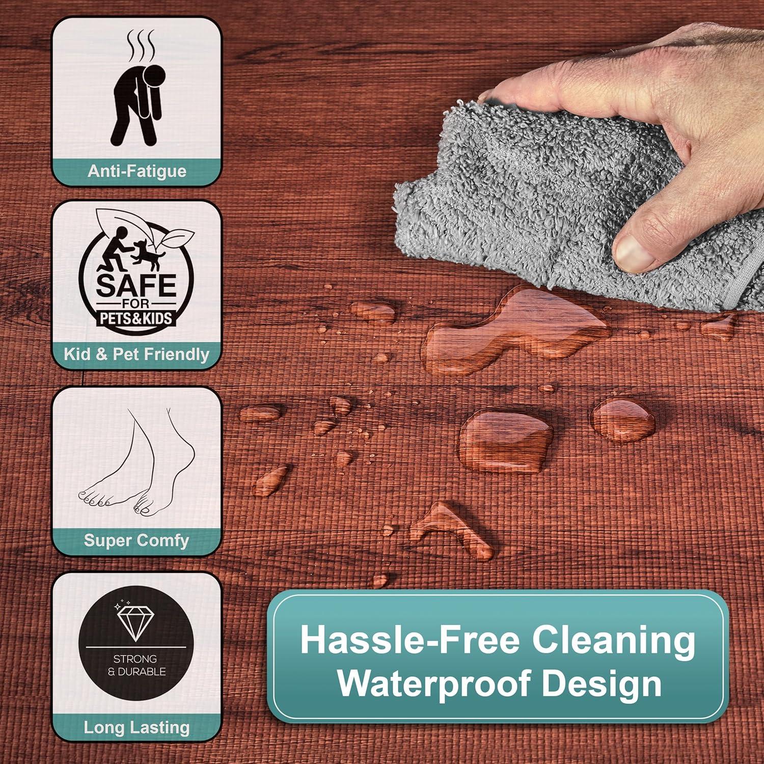 Sorbus 24" x 24" Brown Foam Interlocking Floor Mats, 12 Piece