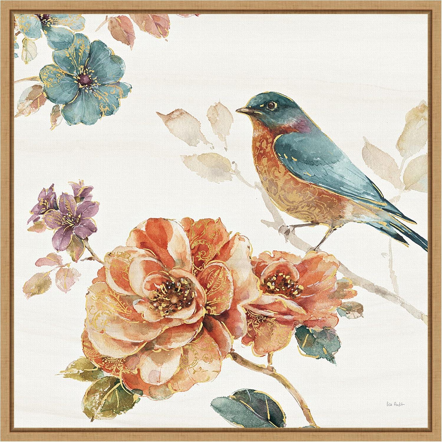 Amanti Art Spiced Nature III Soft White by Lisa Audit Canvas Wall Art Print Framed 16-in. x 16-in.