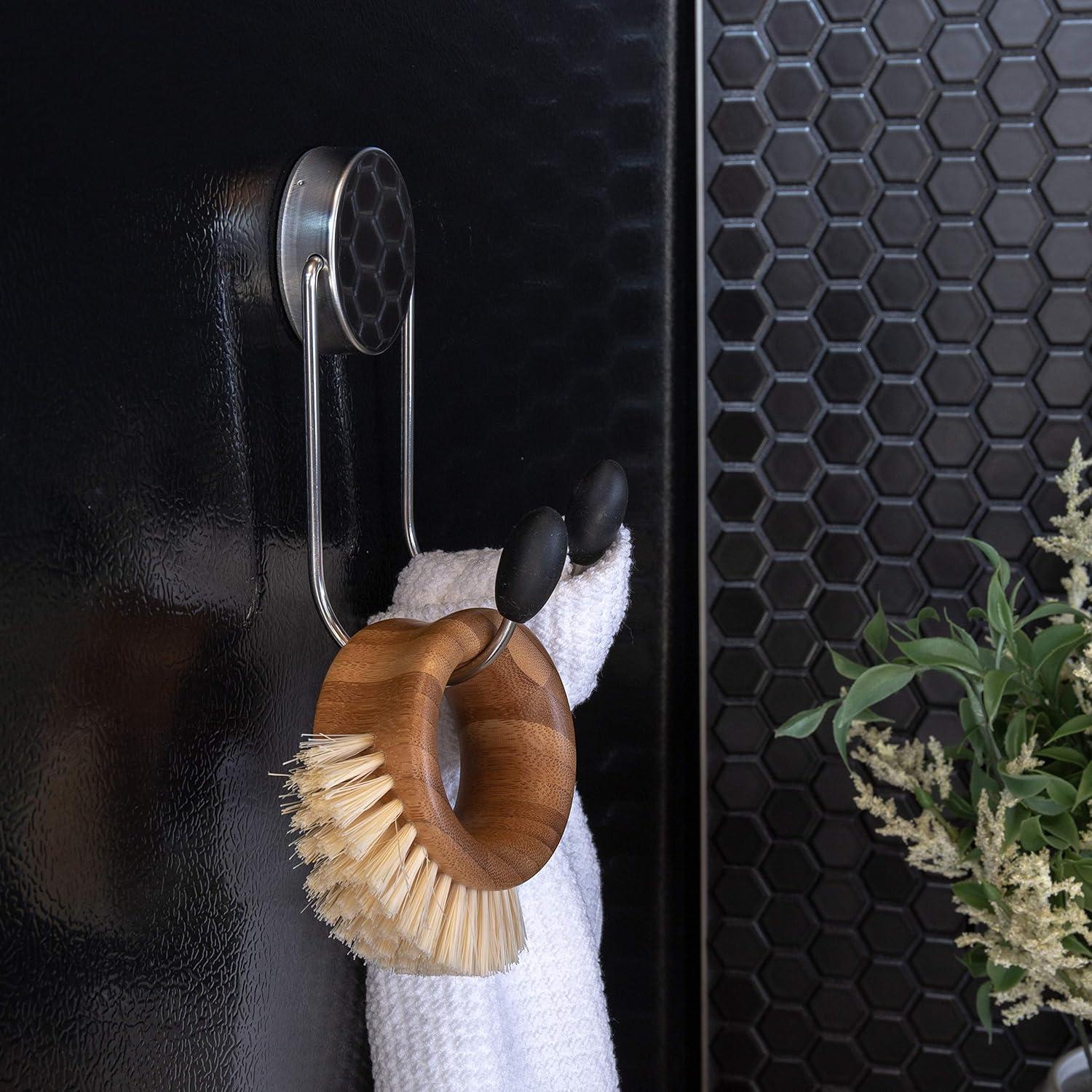 Stainless Steel Magnetic Wall Mounted Hook Rack