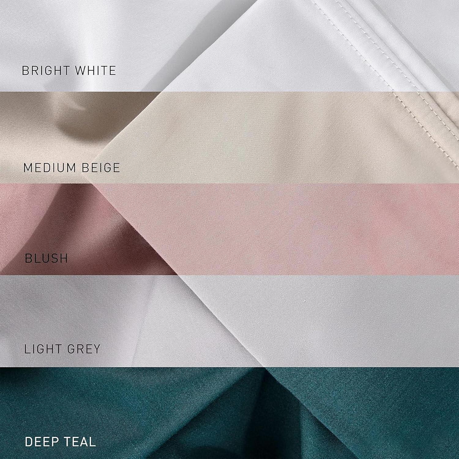 Bedgear Split Head Queen Hyper Cotton Sheet Set Medium Beige: Rayon Bamboo Blend, Moisture-Wicking, Climate Control Treatment