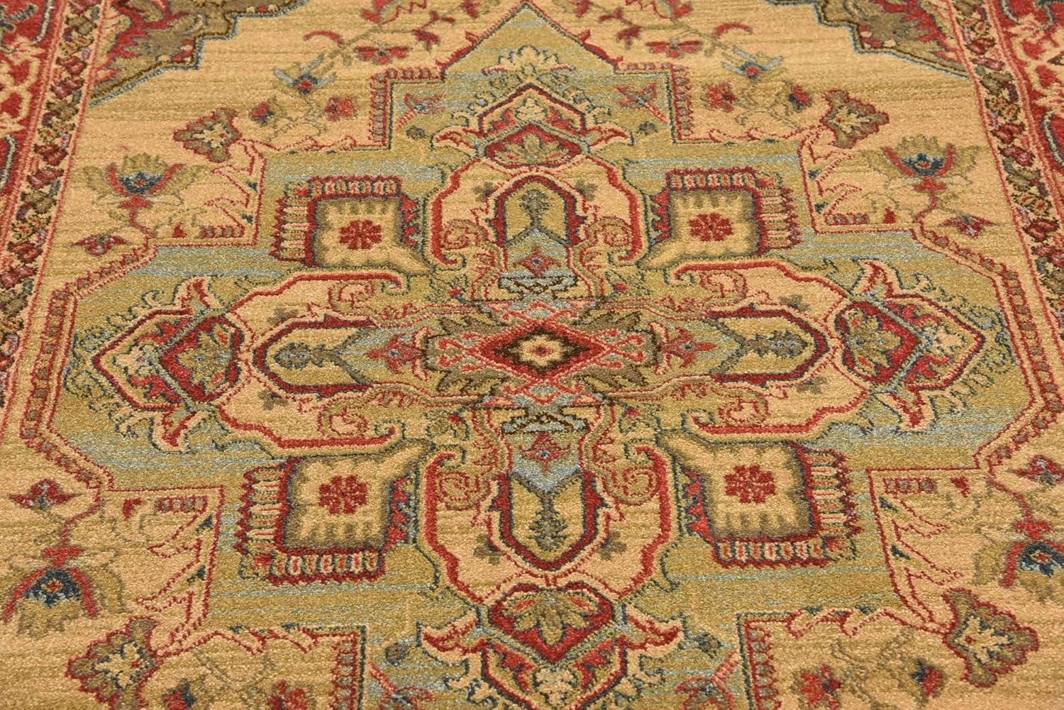 Unique Loom 5' 1 x 8' 0 Tan Sahand Arsaces Area Rug