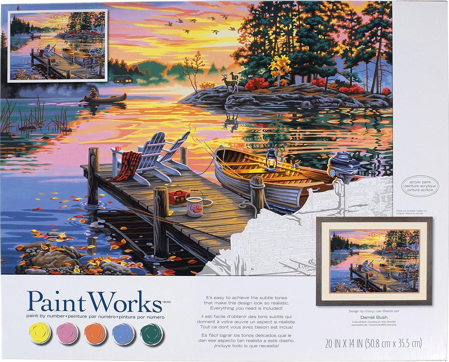 Paintworks® Morning Paradise Paint by Number Kit