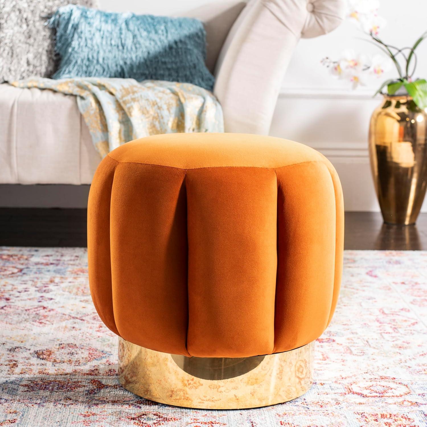 Maxine Channel Tufted Ottoman  - Safavieh