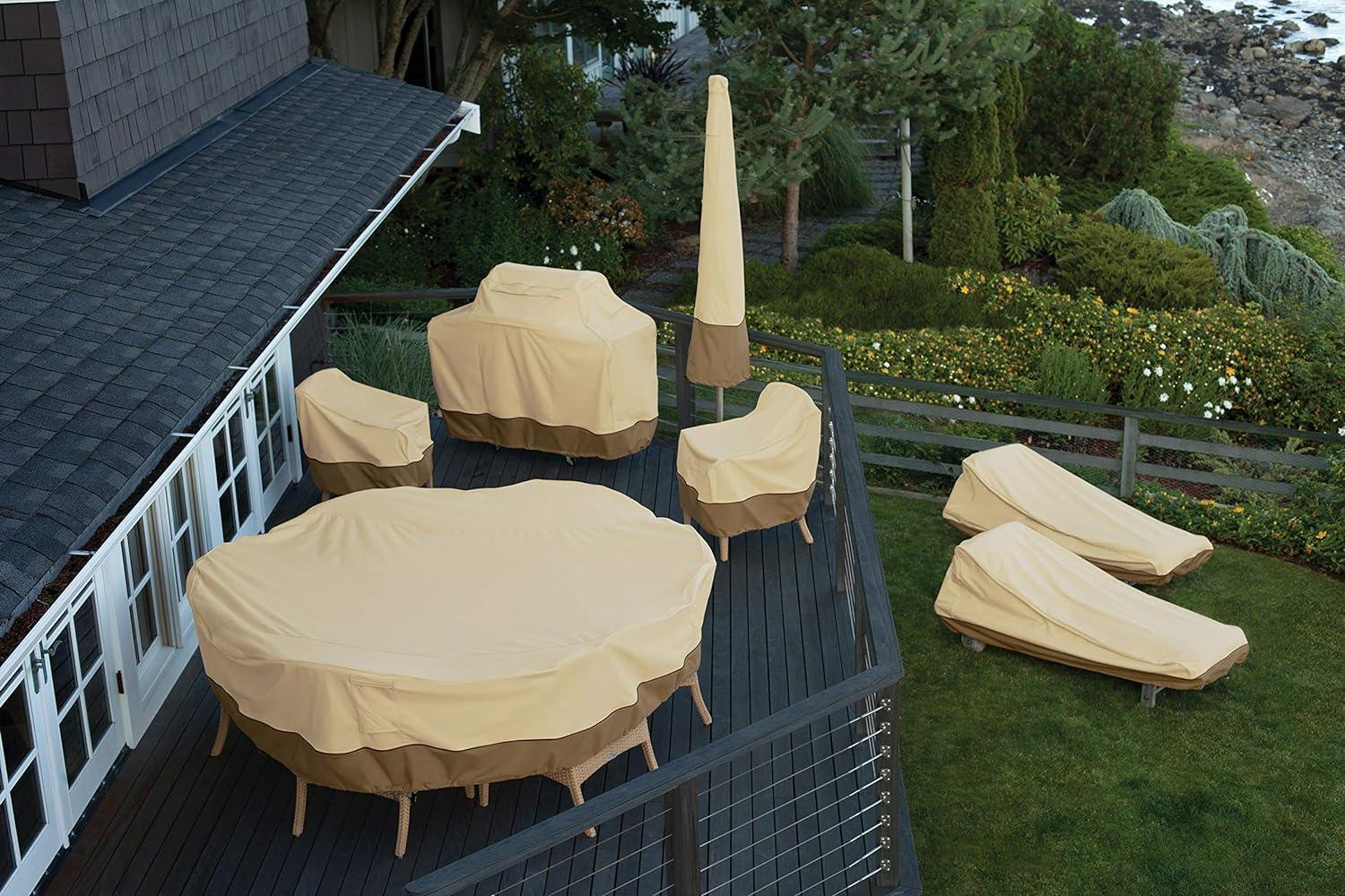 Classic Accessories Veranda Water-Resistant 34 Inch Square Stand-Up Patio Heater Cover