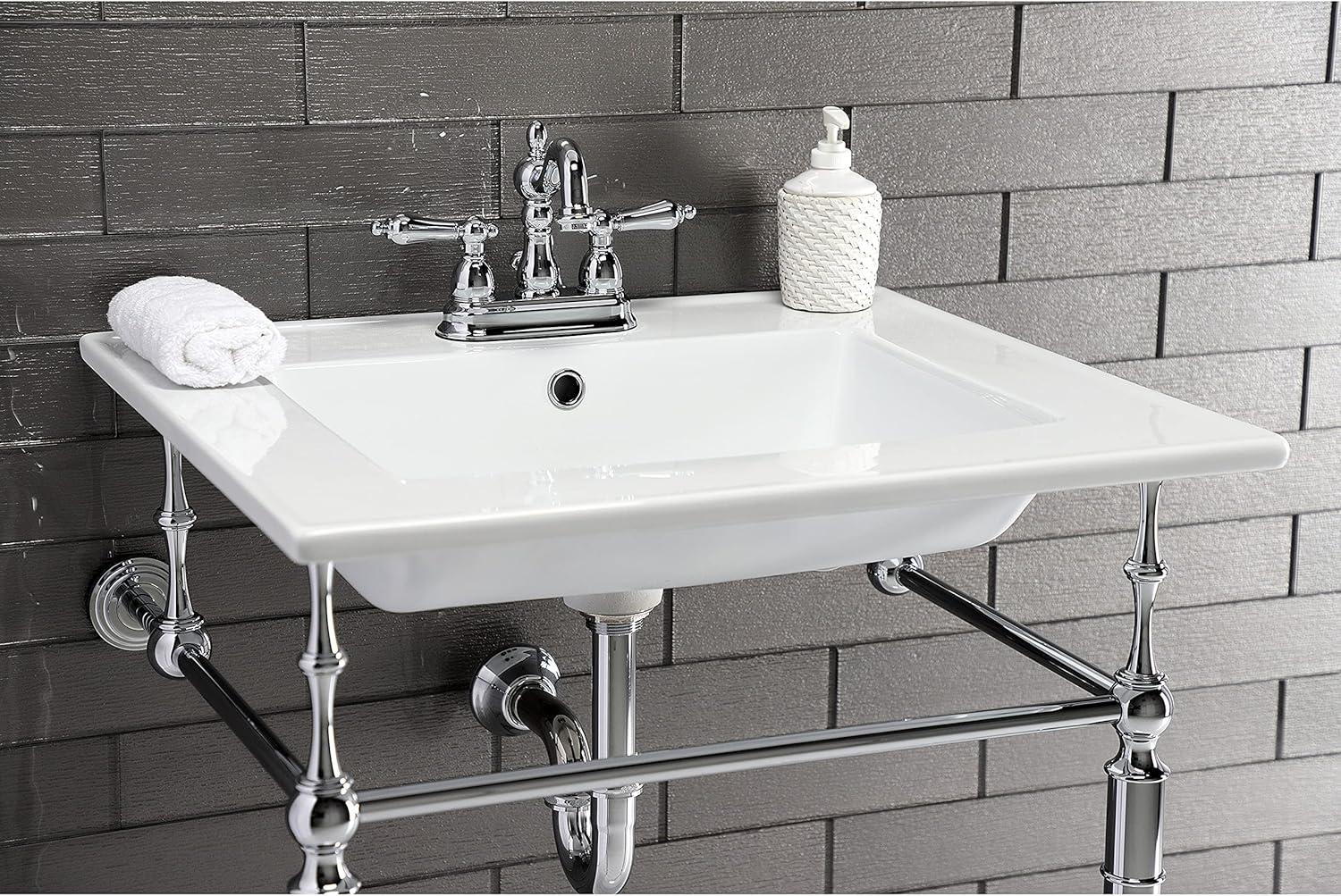 Kingston Brass Continental 25-Inch Ceramic Vanity Sink Top