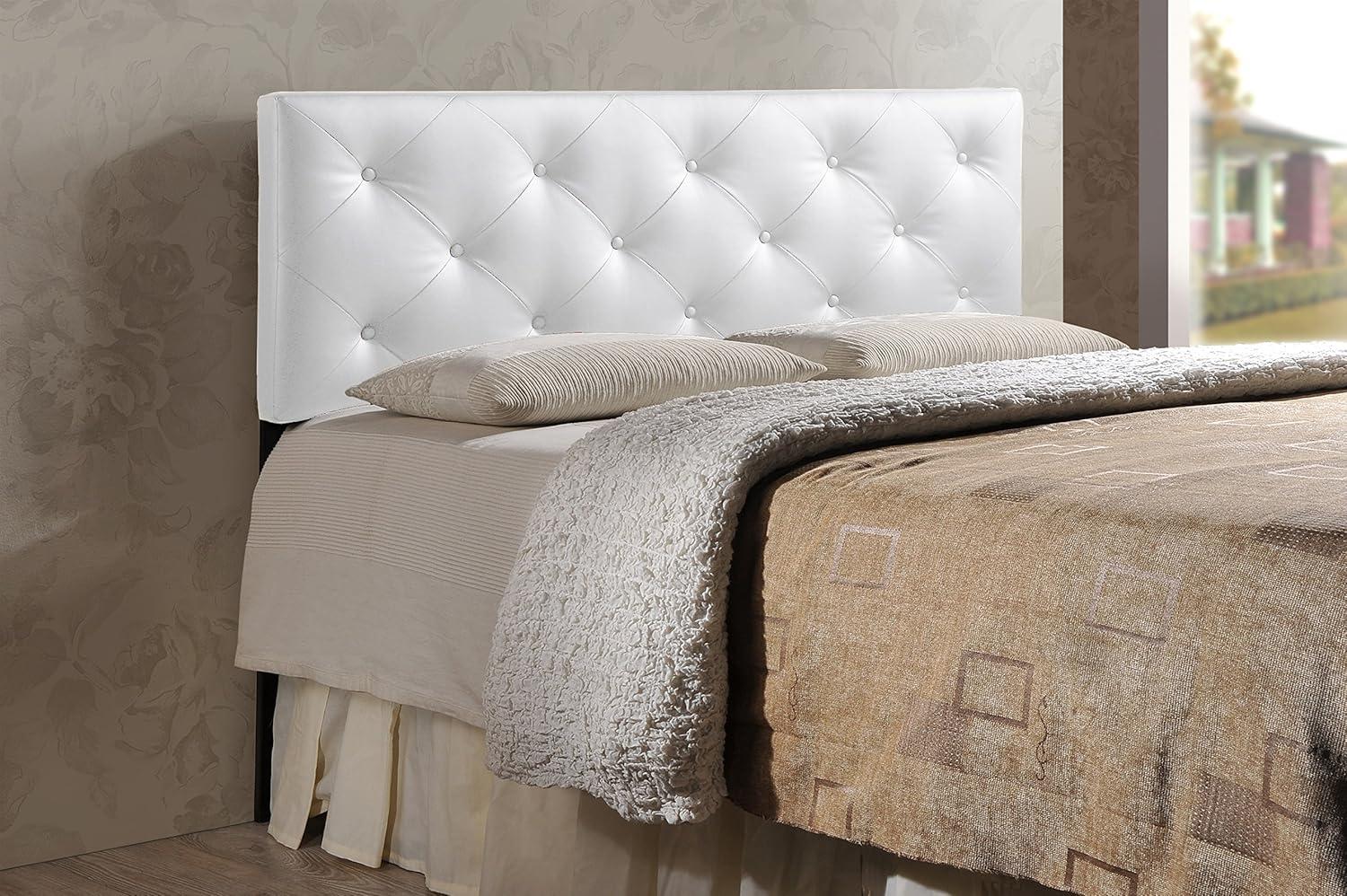 Baxton Studio Baltimore Faux Leather Tufted Full Panel Headboard