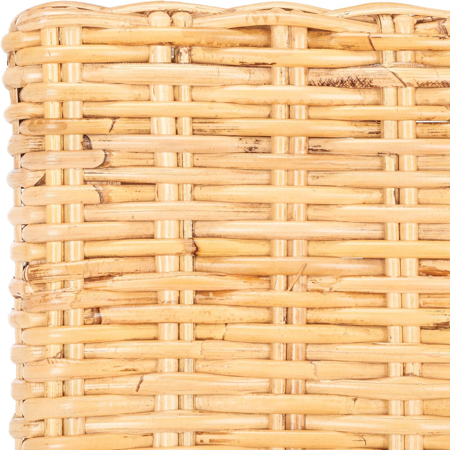 Tobie Rattan Counter Stool - BST6501 - Natural/Golden Brown - Safavieh