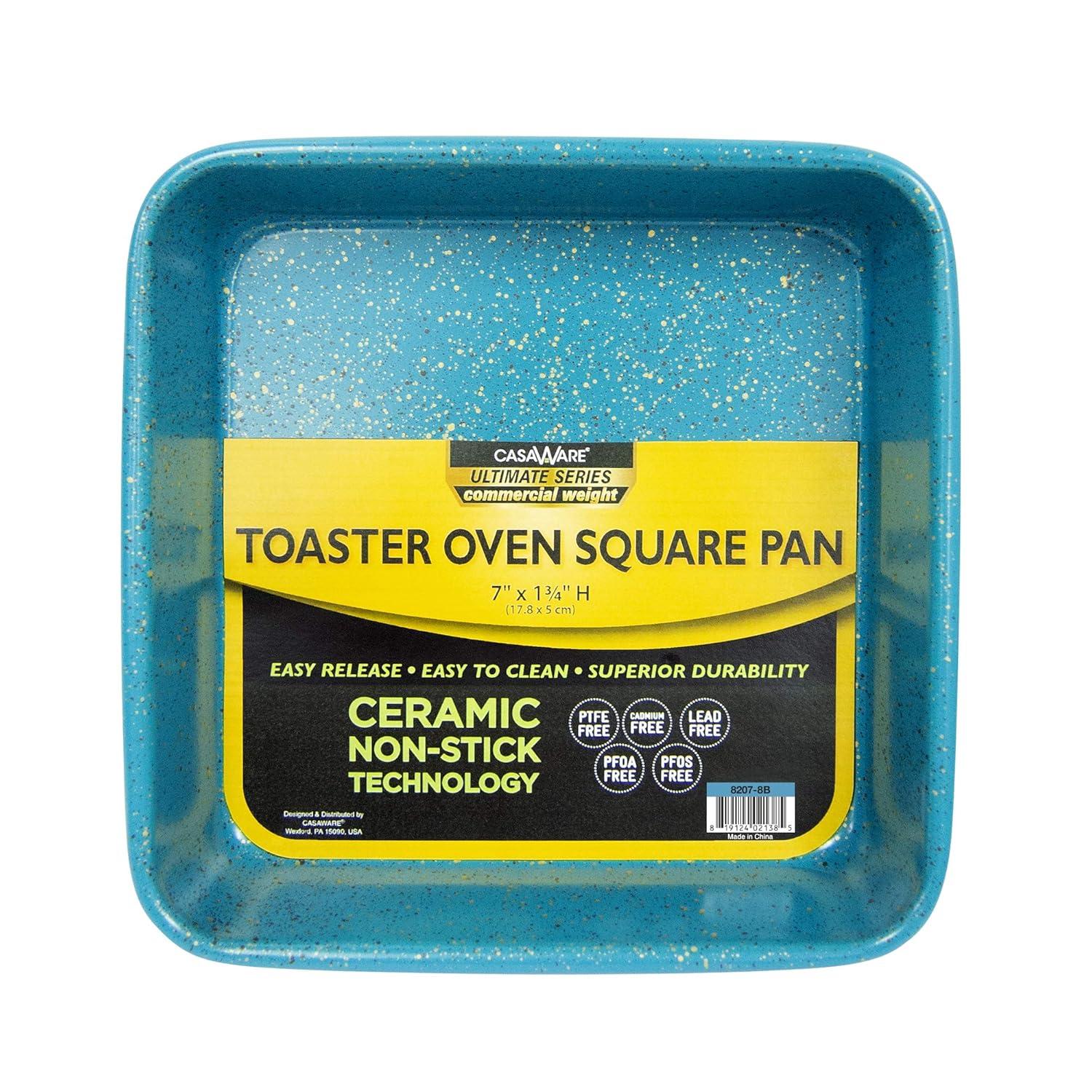 casaWare  Ultimate 3pc Toaster Oven Set Blue Granie