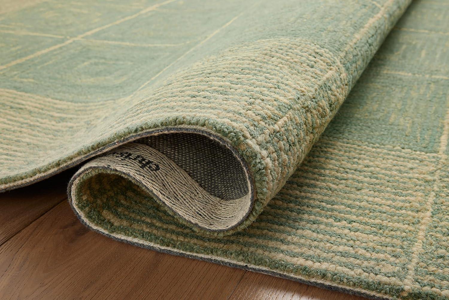 Chris Loves Julia x Loloi Francis Collection FRA-02 Green / Natural, ContemporaryArea Rug