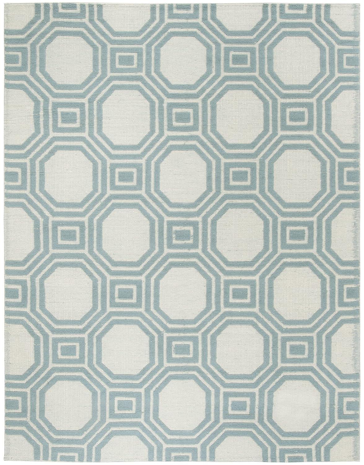 Martha Stewart Puzzle Hand Woven Wool Geometric Rug