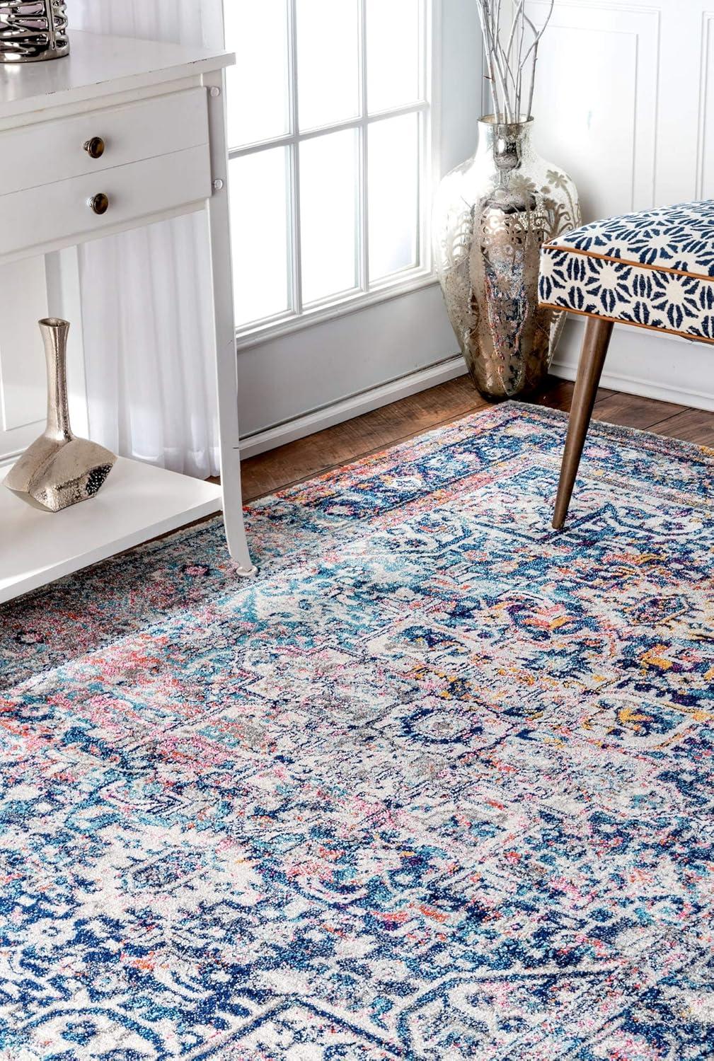 Nuloom Lilah Vintage Medallion Indoor Area Rug