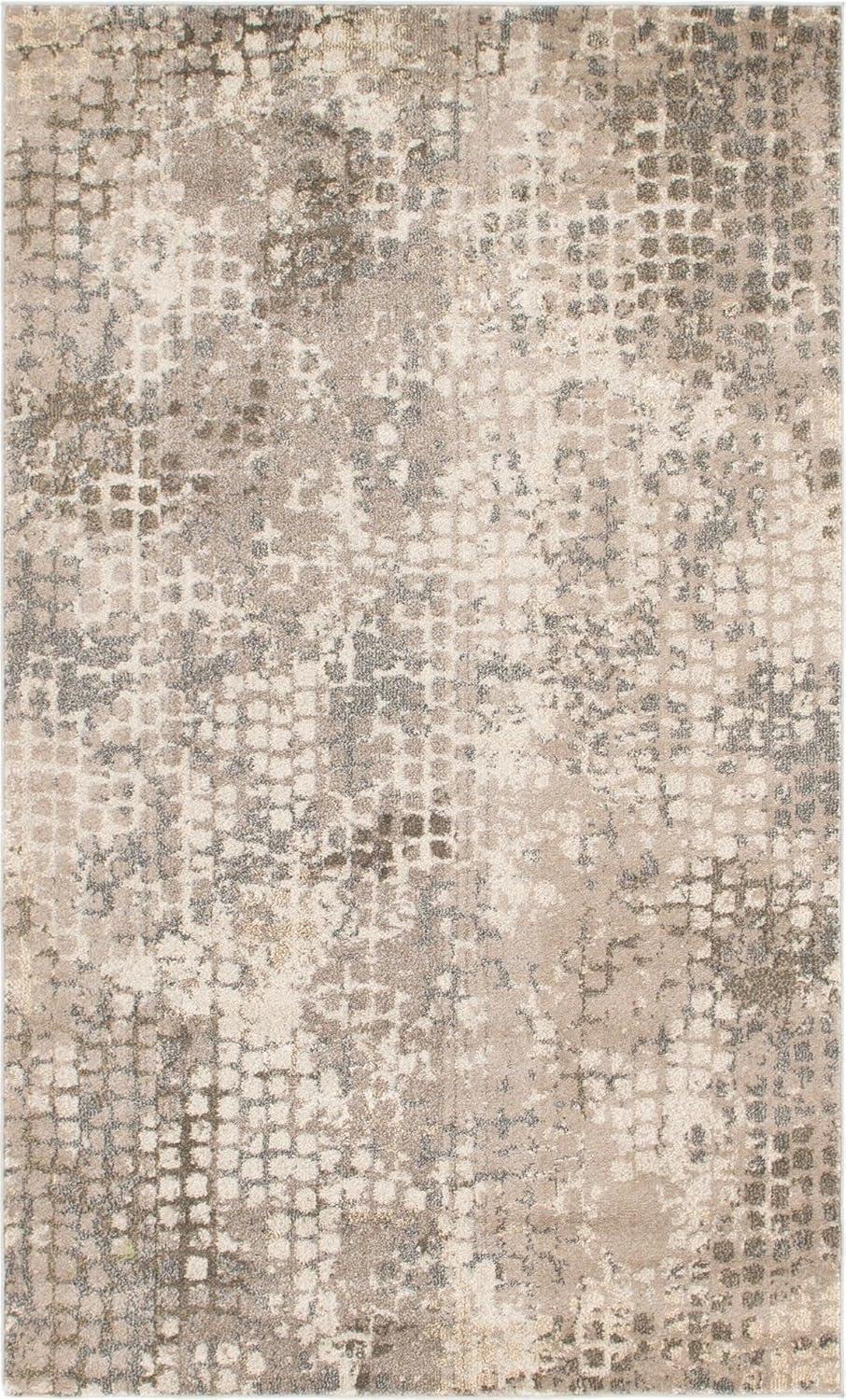 Unique Loom 5' 1 x 8' 0 Gray Chromatic Stormy Area Rug