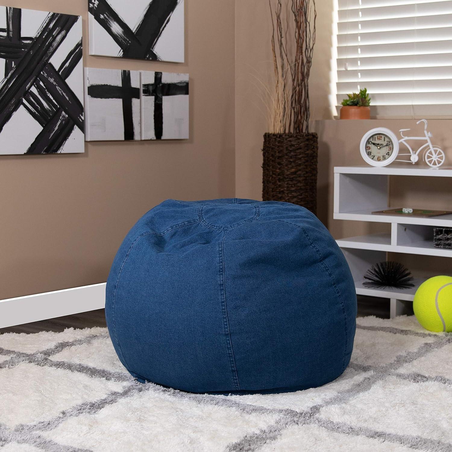 Emma and Oliver Small Bean Bag Chair for Kids and Teens