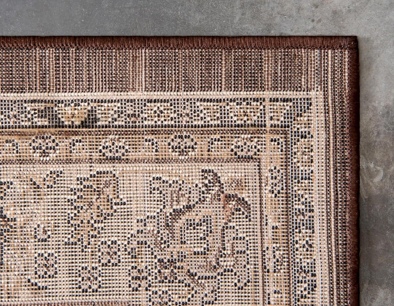 Unique Loom 9' 10 x 13' 1 Sialk Hill Washington Terracotta Area Rug
