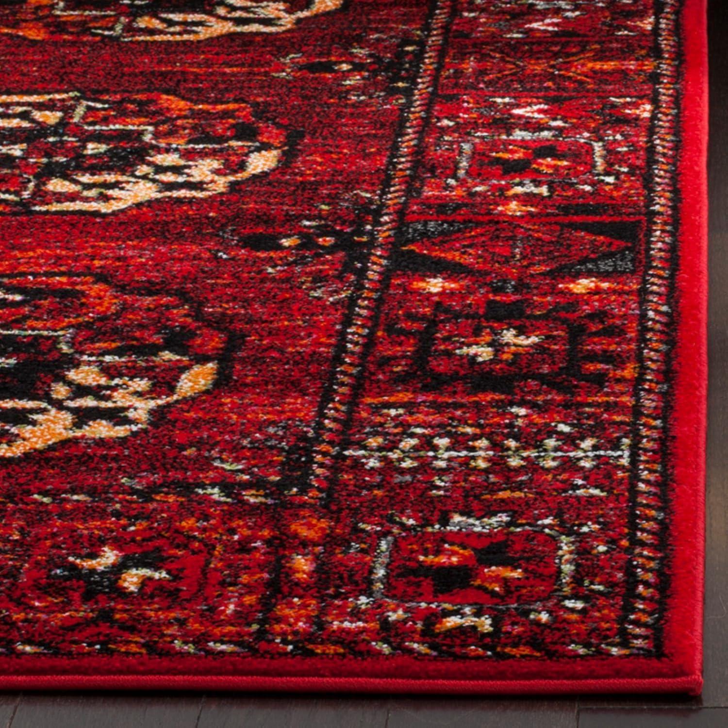 Vintage Hamadan VTH212 Power Loomed Area Rug - Red/Multi - 4'x6' - Safavieh.