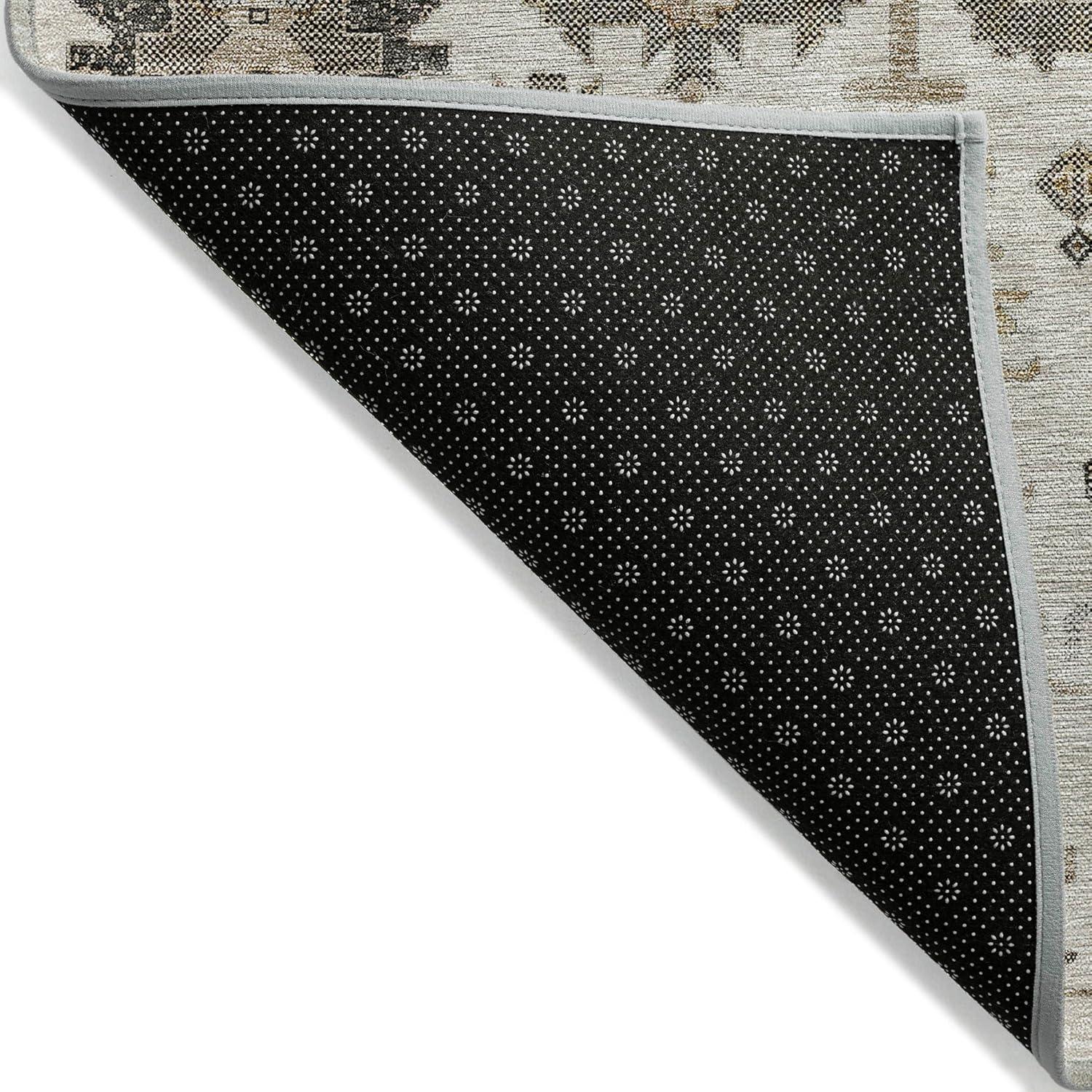 Addison Rugs Chantille Indoor/Outdoor Traditional Oriental Ivory Washable Rectangle Rug, 1'8" x 2'6"