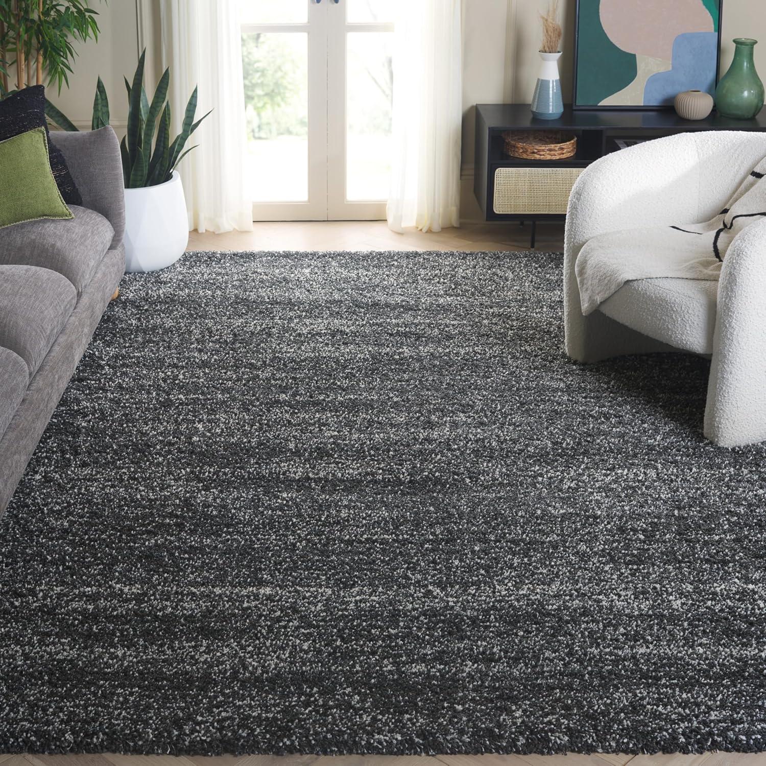 August Shag AUG200 Power Loomed Indoor Area Rug - Green - 9'x12' - Safavieh