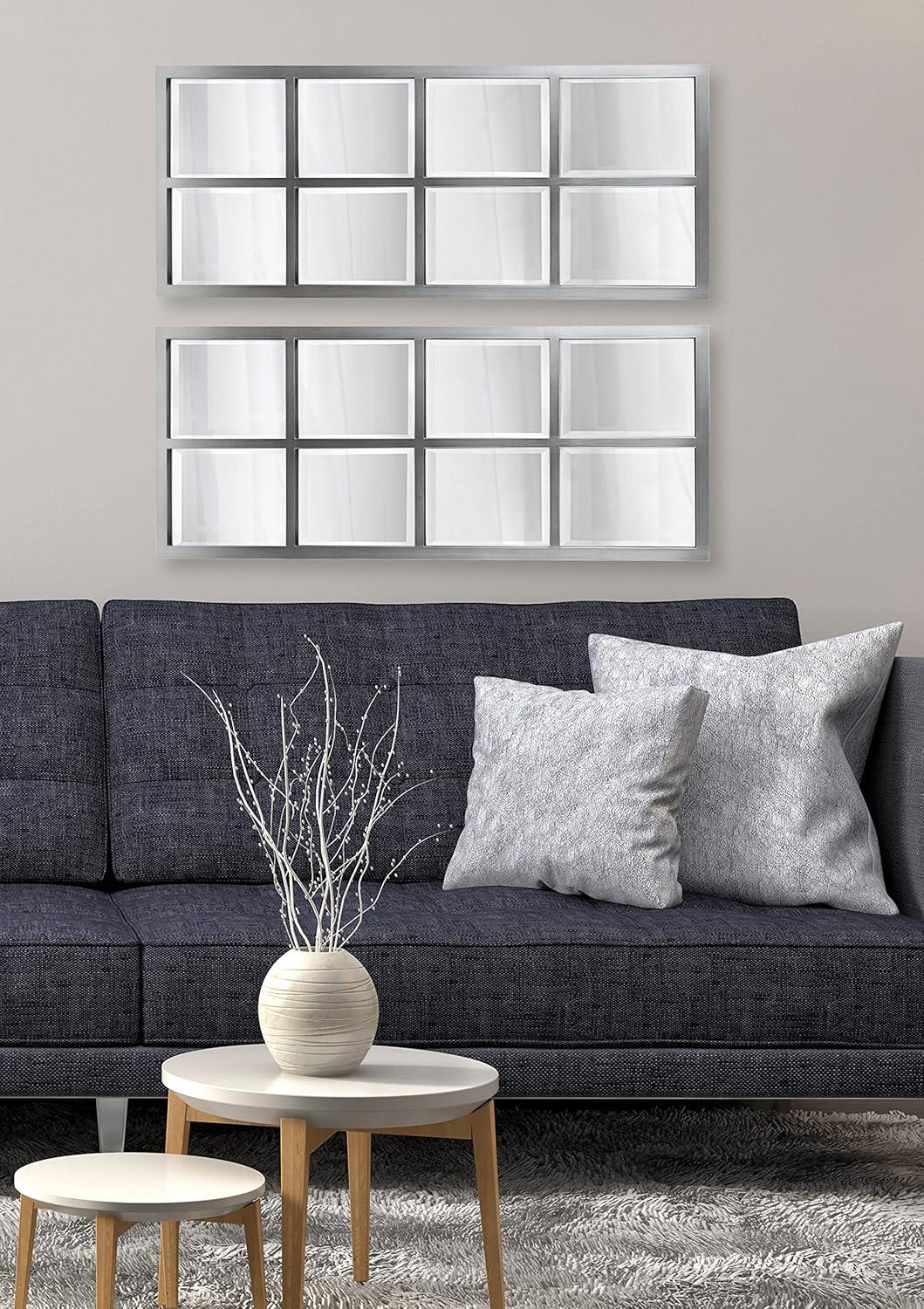 Uniek Stryker Windowpane Framed Wall Mirror