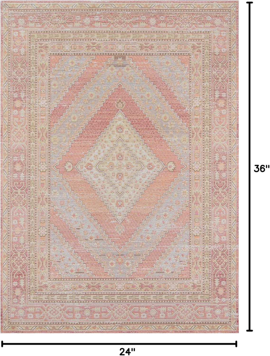 Isabella Seren Shapes Geometric Loomed Accent Rug - Momeni