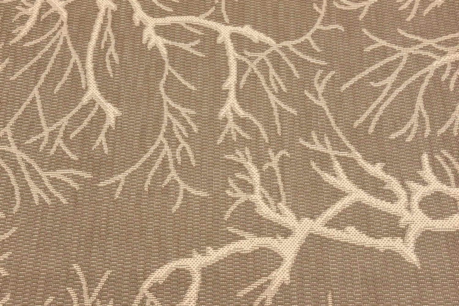 Unique Loom Outdoor Botanical Branch Floral and Botanical Woven Area Rug