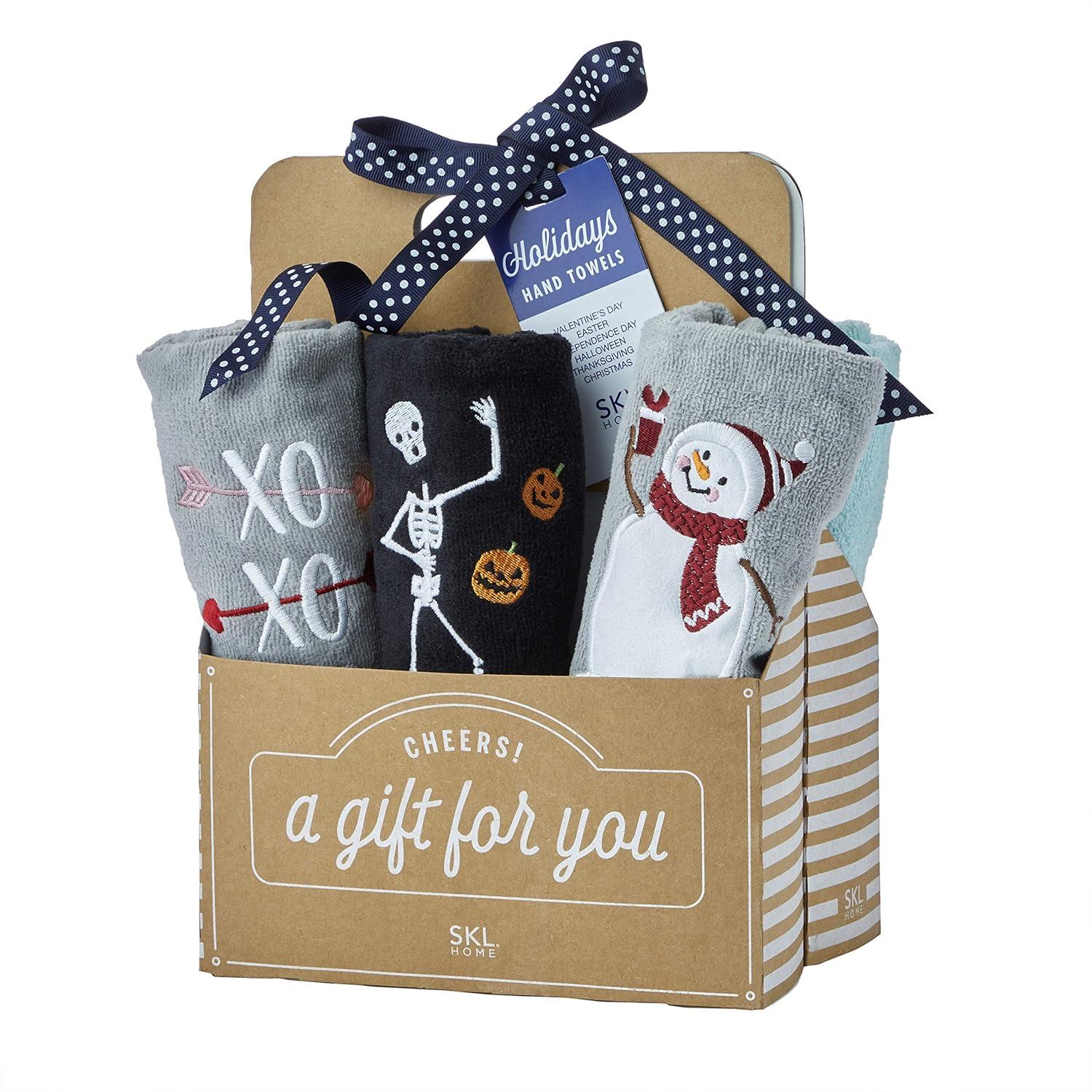 SKL Home Holidays Cotton Bath Towels