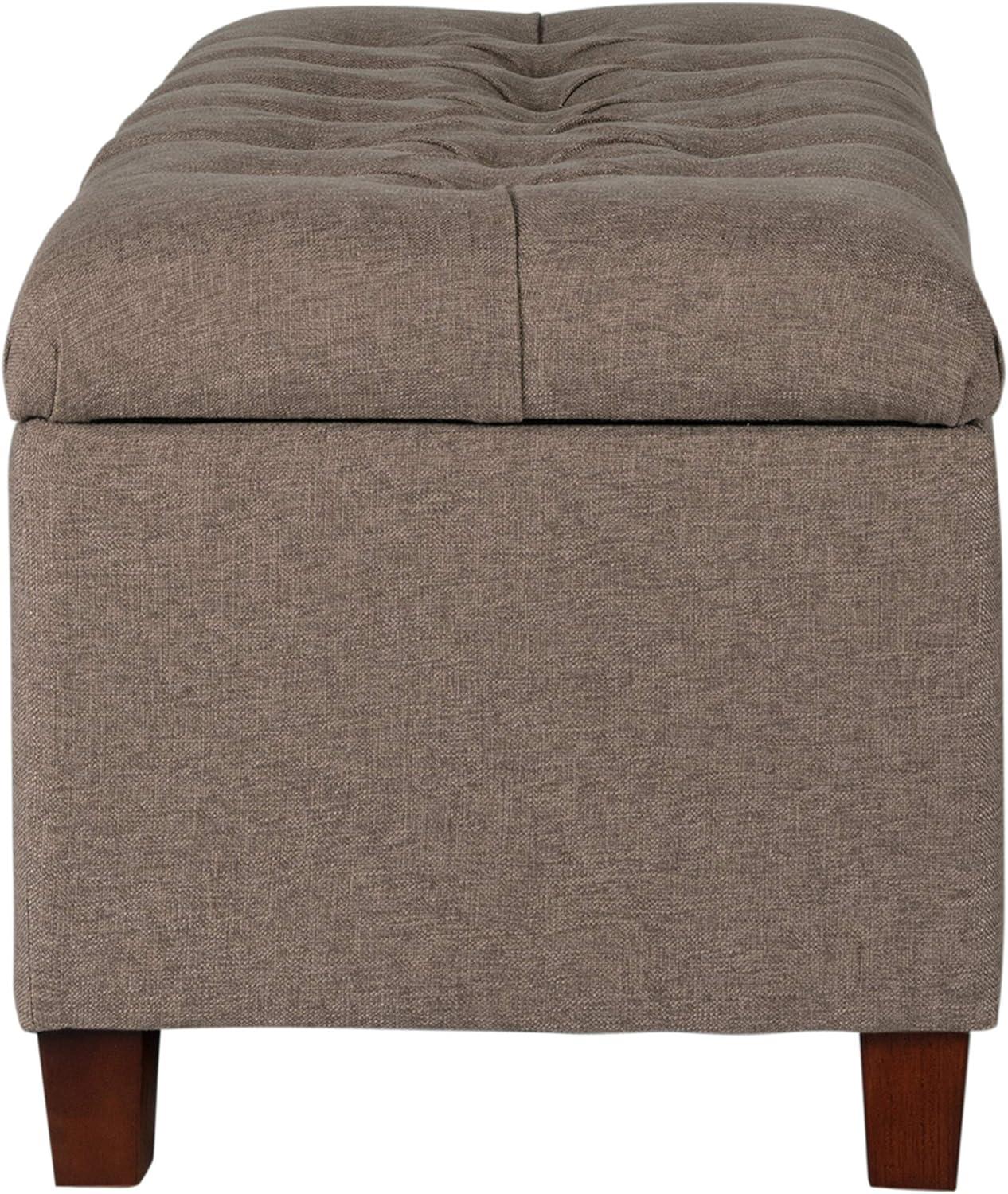 HomePop Ainsley Button Tufted Storage Bench, Multiple Colors