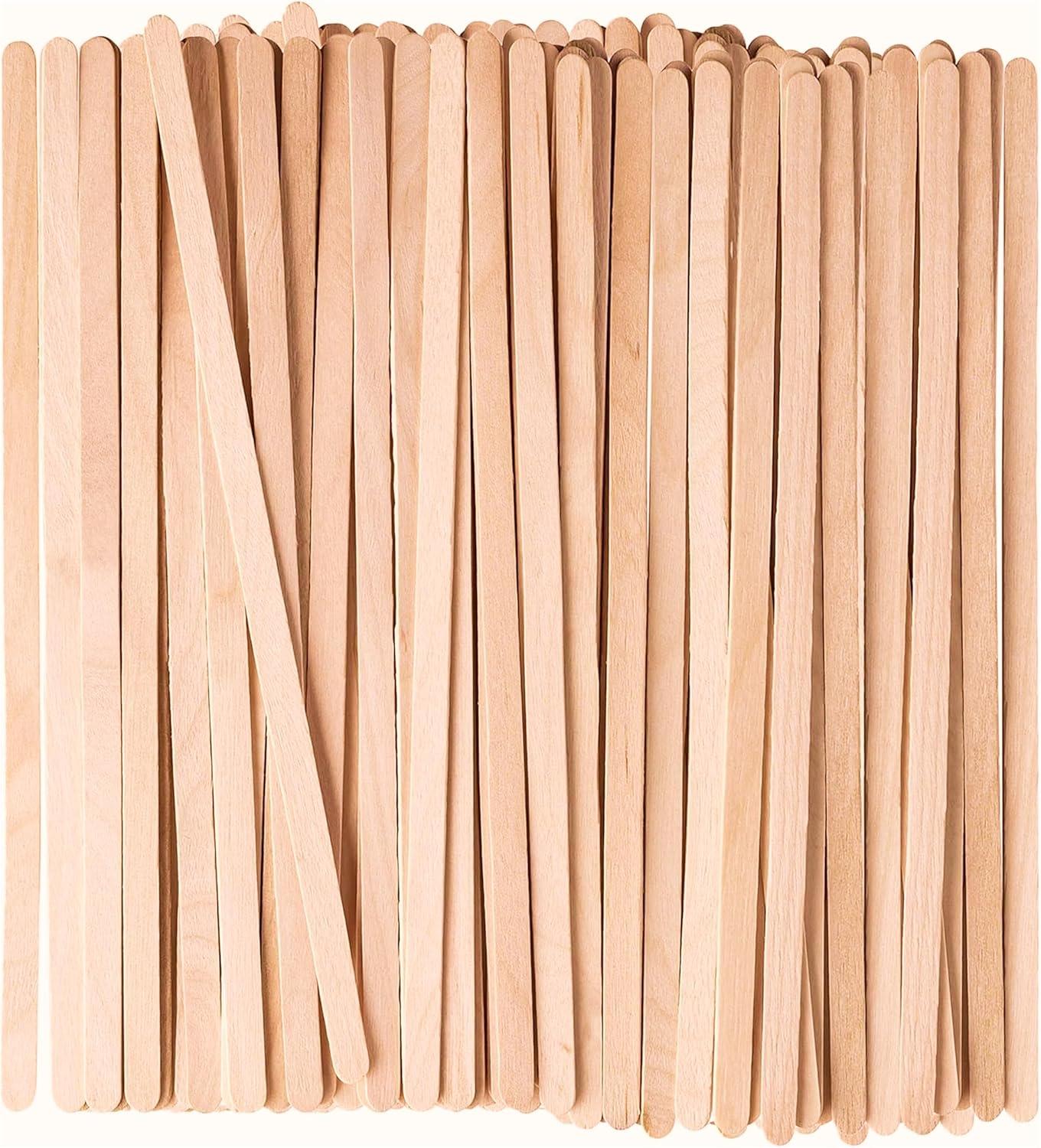 GUSTO 7.5" Wooden Coffee Stirrers Wood Stir Sticks for Coffee Bar, 1000-Pack