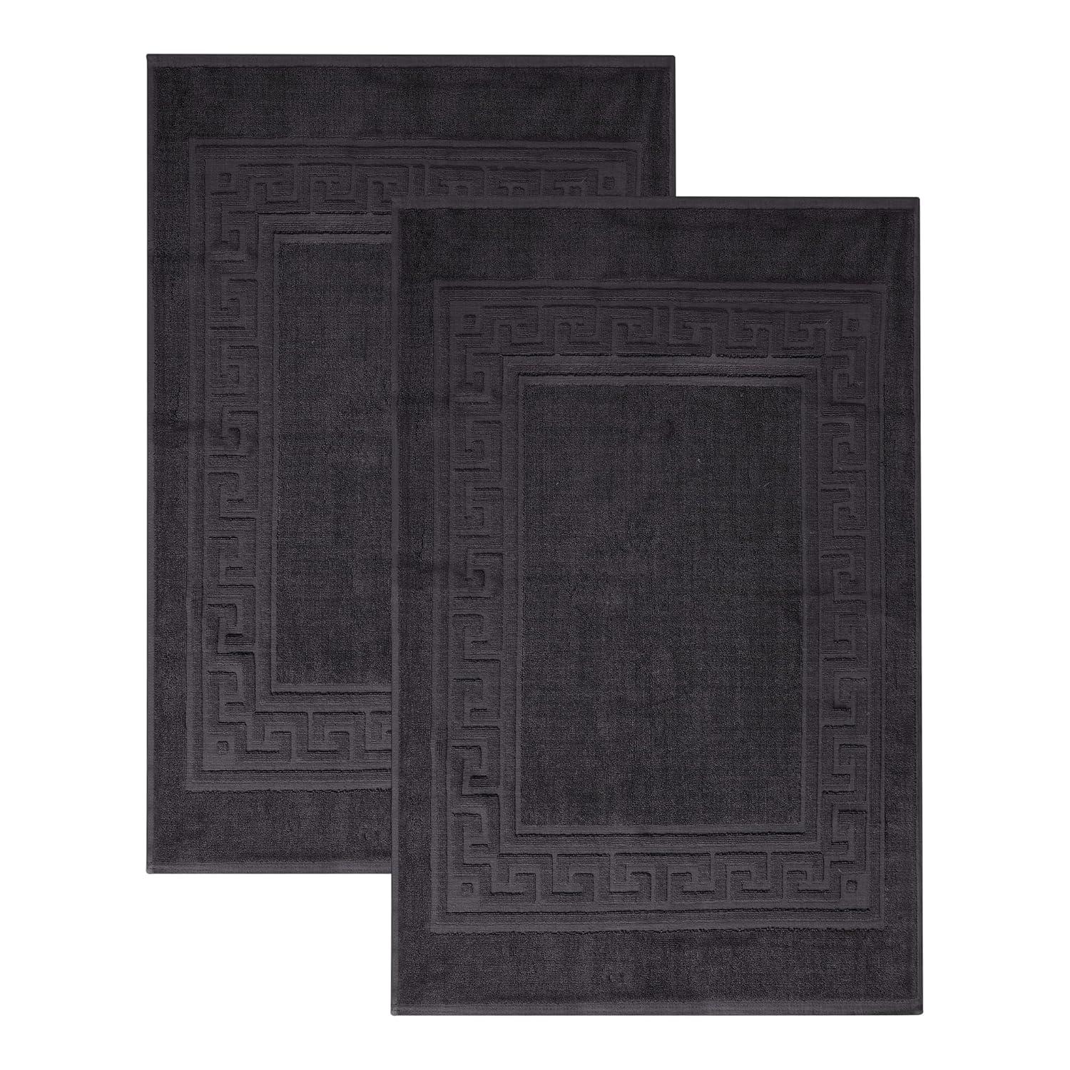 Impressions Bison 2-Piece Absorbent Cotton Bath Mat