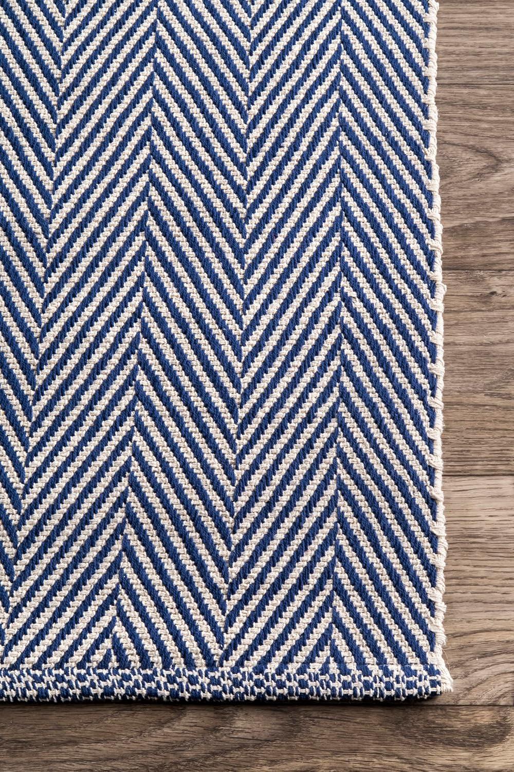 nuLOOM Kimberely Hand Loomed Runner Rug, 2' 6" x 6', Navy