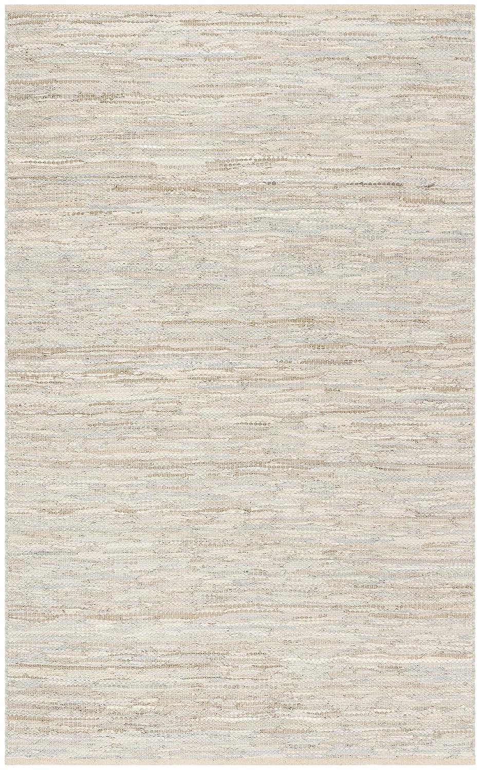 Vintage Leather VTL105 Hand Woven Indoor Area Rug - Beige - 6'x9' - Safavieh.