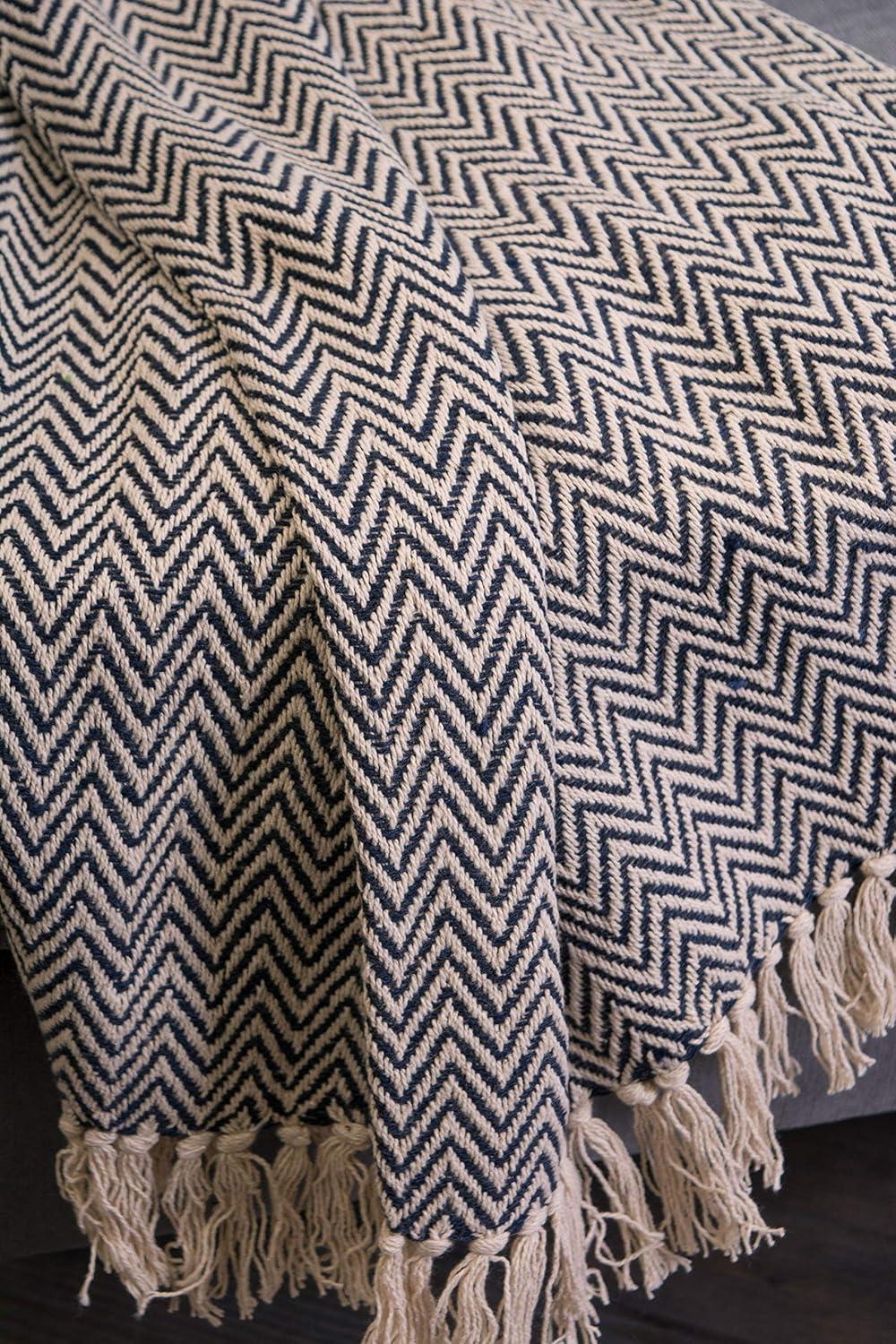 50"x60" Chevron Handloom Throw Blanket - Design Imports