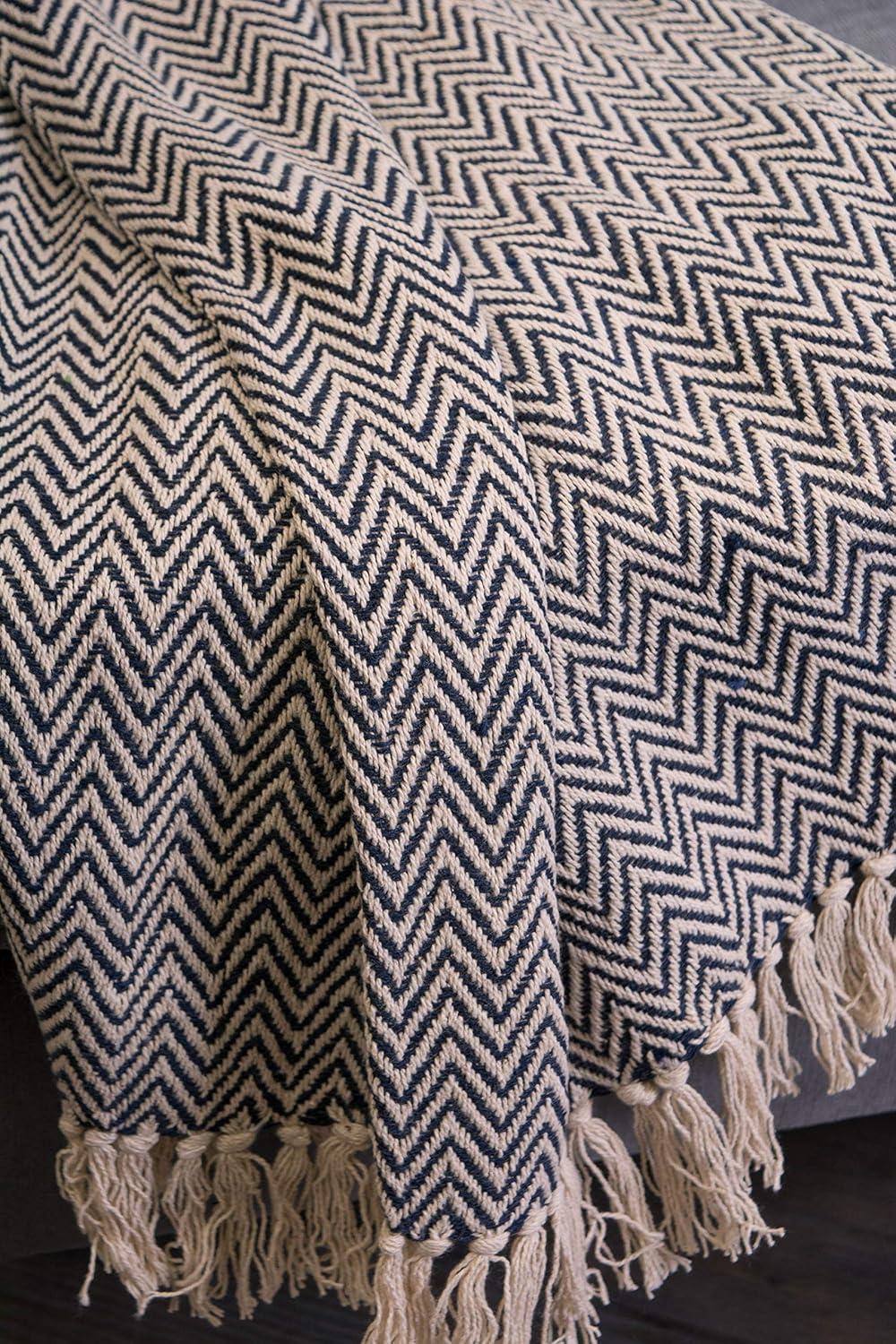 Design Imports Hand Woven Throw Blanket