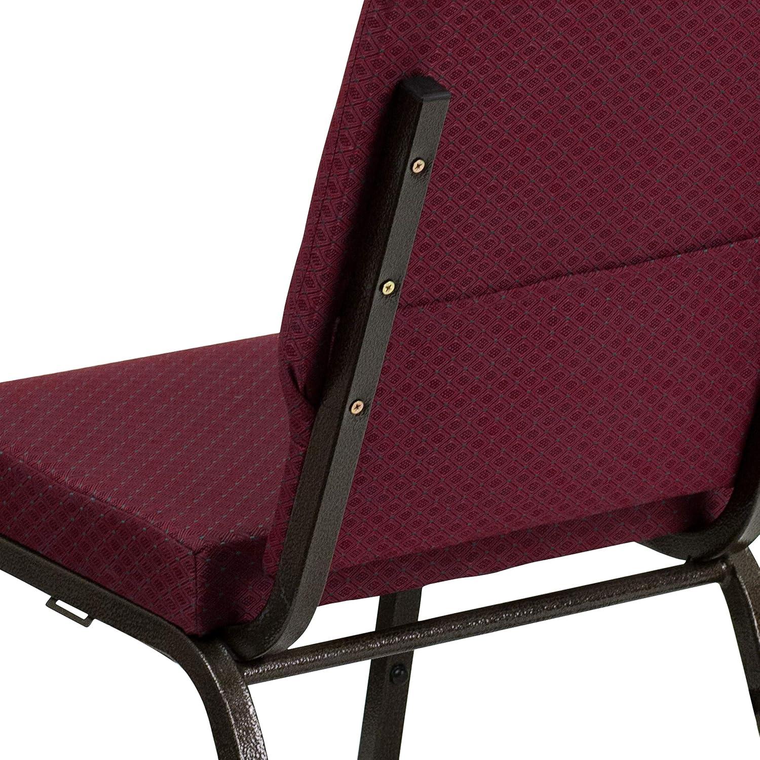 Flash Furniture Rayleigh Stackable Faux Leather Seat Waiting Room Chair with Metal Frame