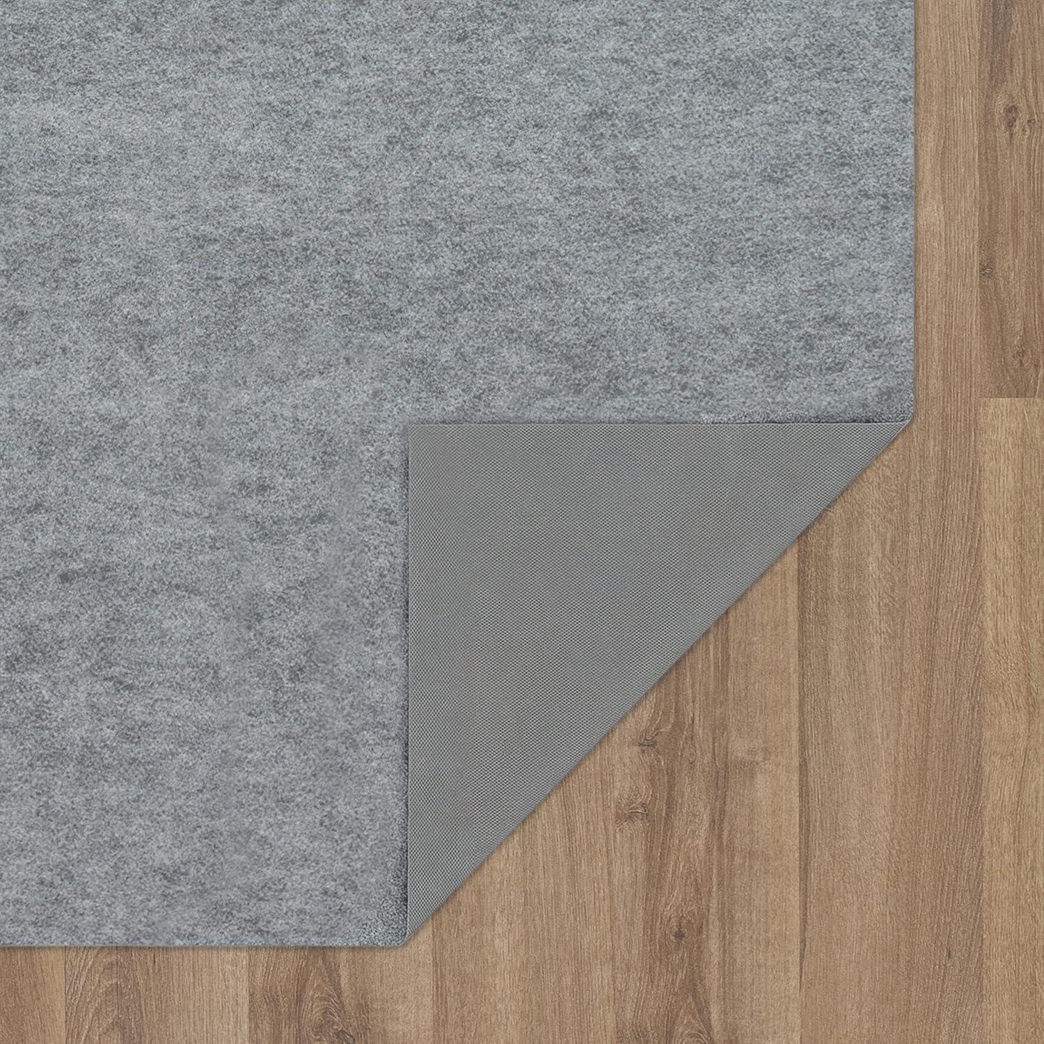 Minimalist Gray 8'x10' Rectangular Area Rug Pad