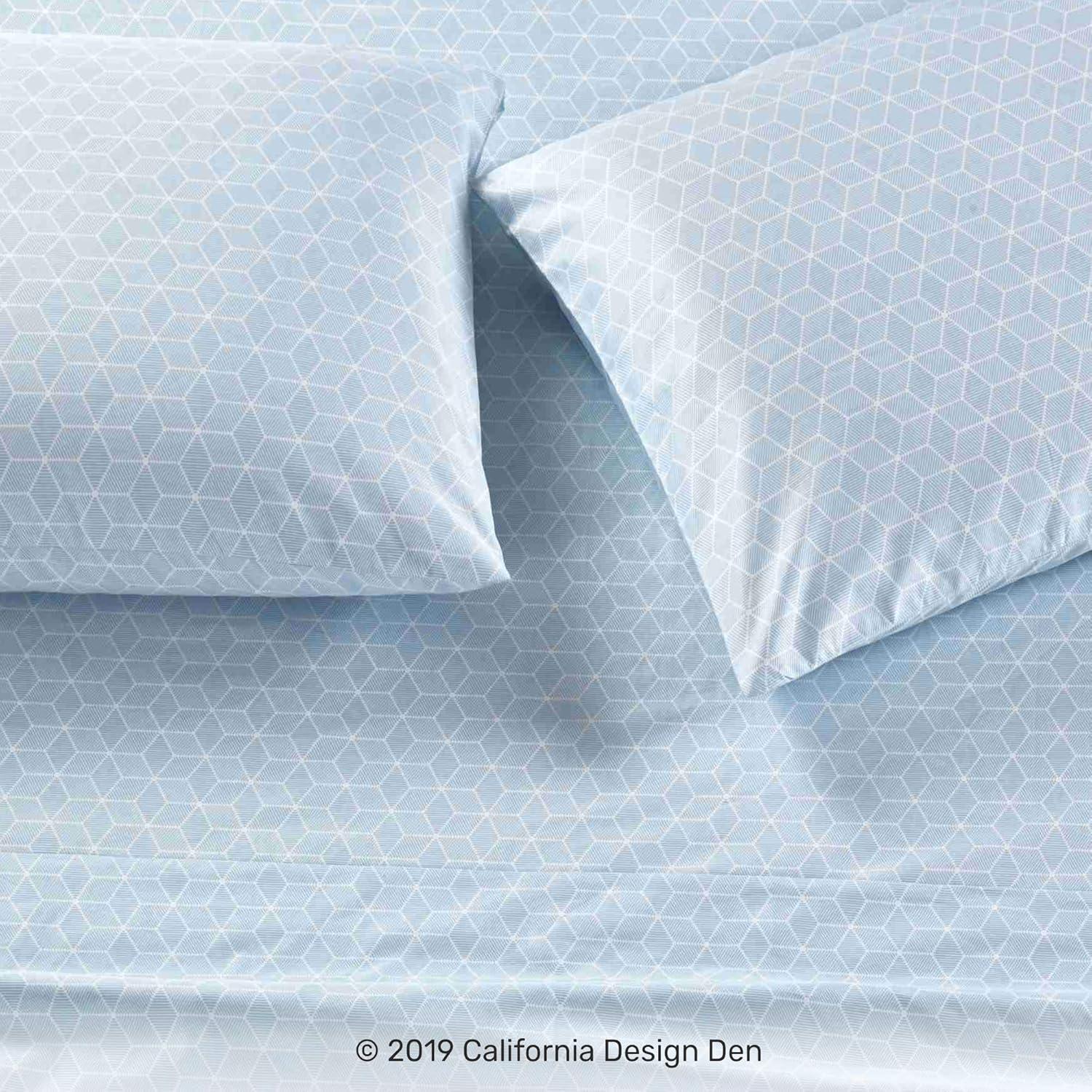 5-Star Luxury Sheet Set | 600 Thread Count 100% Cotton Sateen | Soft & Crisp Bed Sheets with Deep Pockets by California Design Den